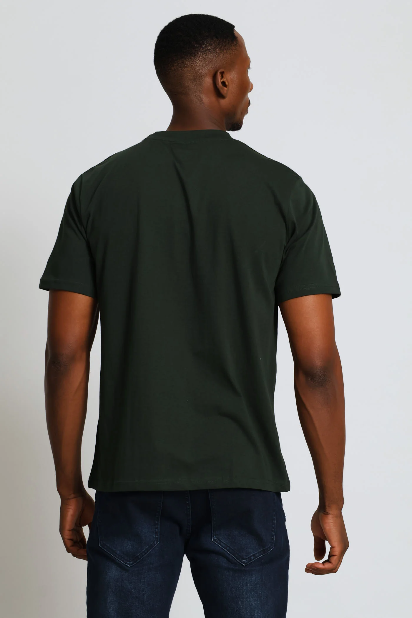 Plain Crew Tee - Dark Green - Image 4