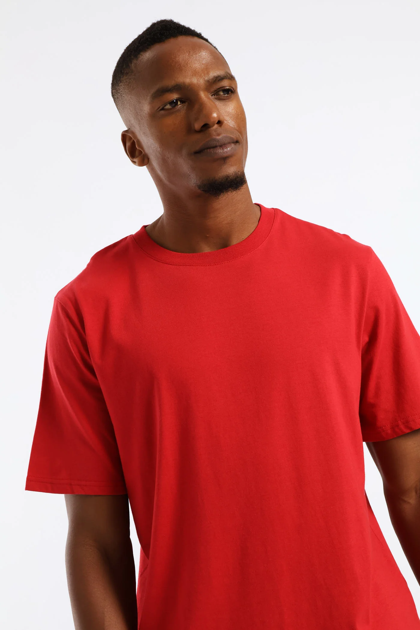 Plain Crew Tee - Dark Red - Image 2