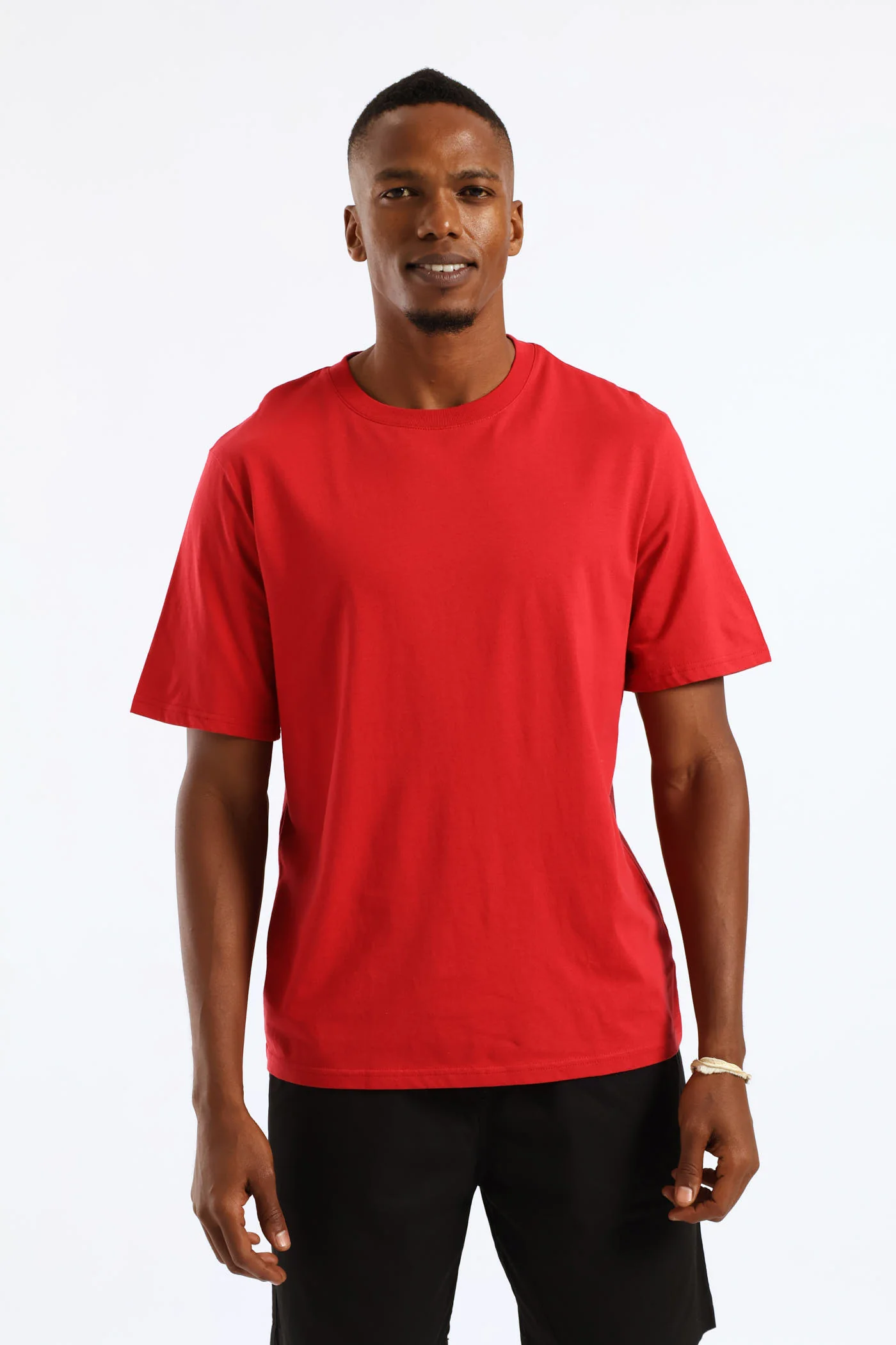 Plain Crew Tee - Dark Red - Image 3
