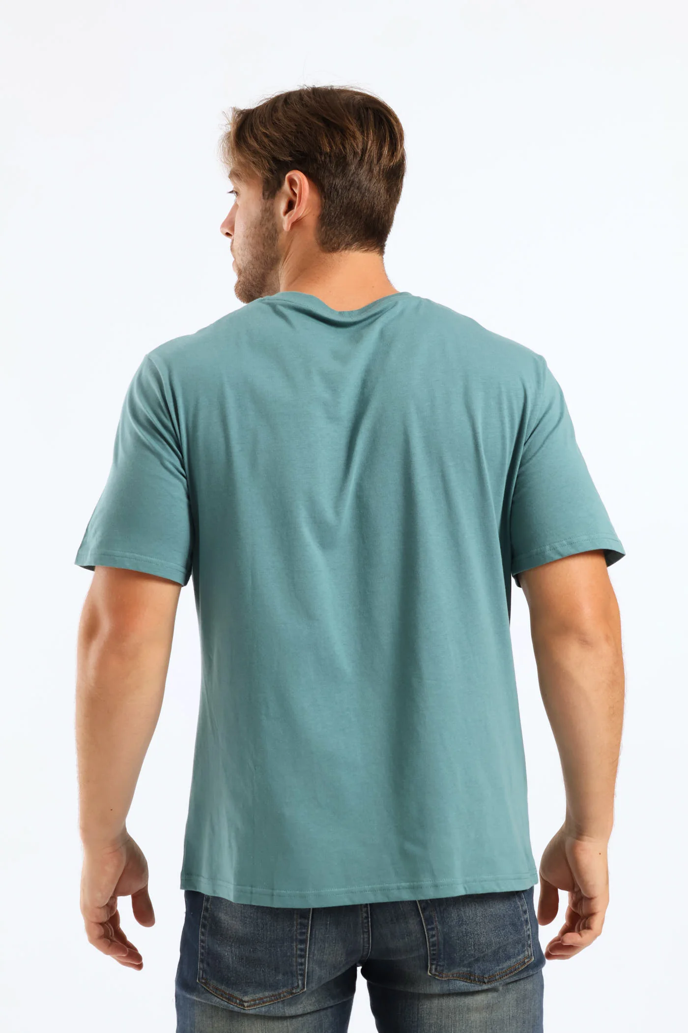 Plain Crew Tee - Duck Egg - Image 5