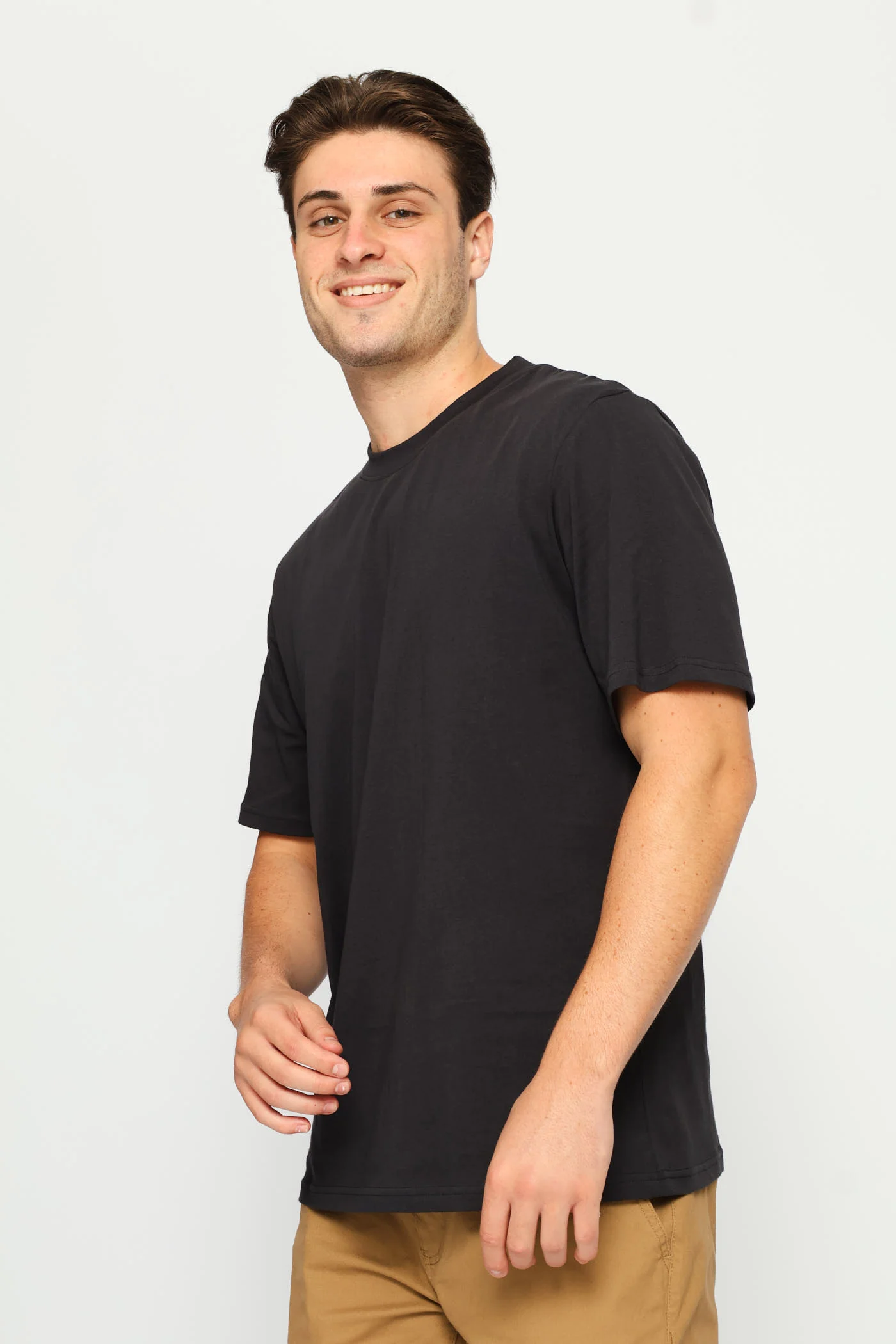 Plain Crew Tee - Gunmetal - Image 3