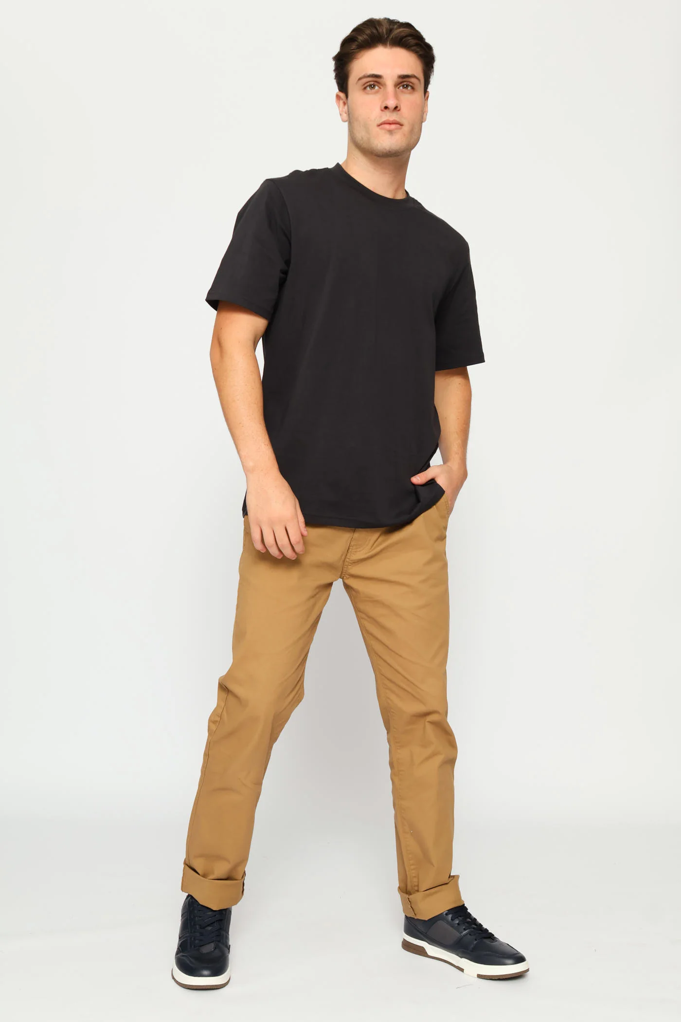 Plain Crew Tee - Gunmetal - Image 5