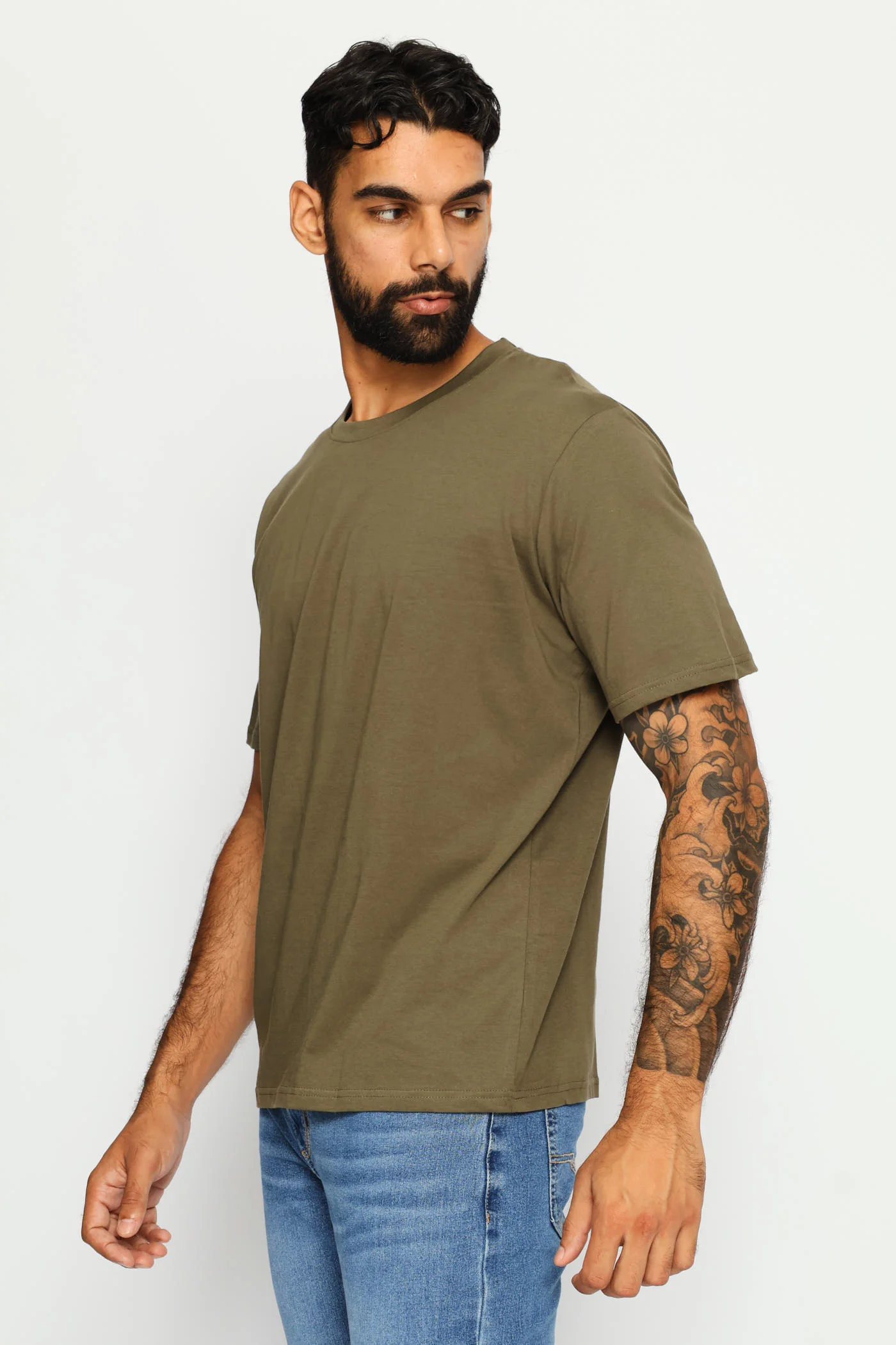 Plain Crew Tee - Light Fatigue - Image 2
