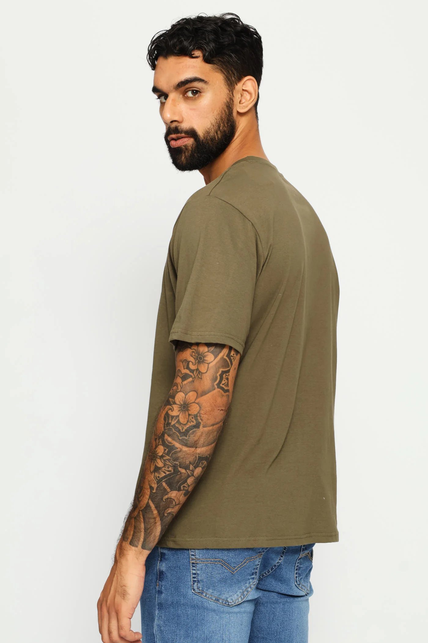 Plain Crew Tee - Light Fatigue - Image 3