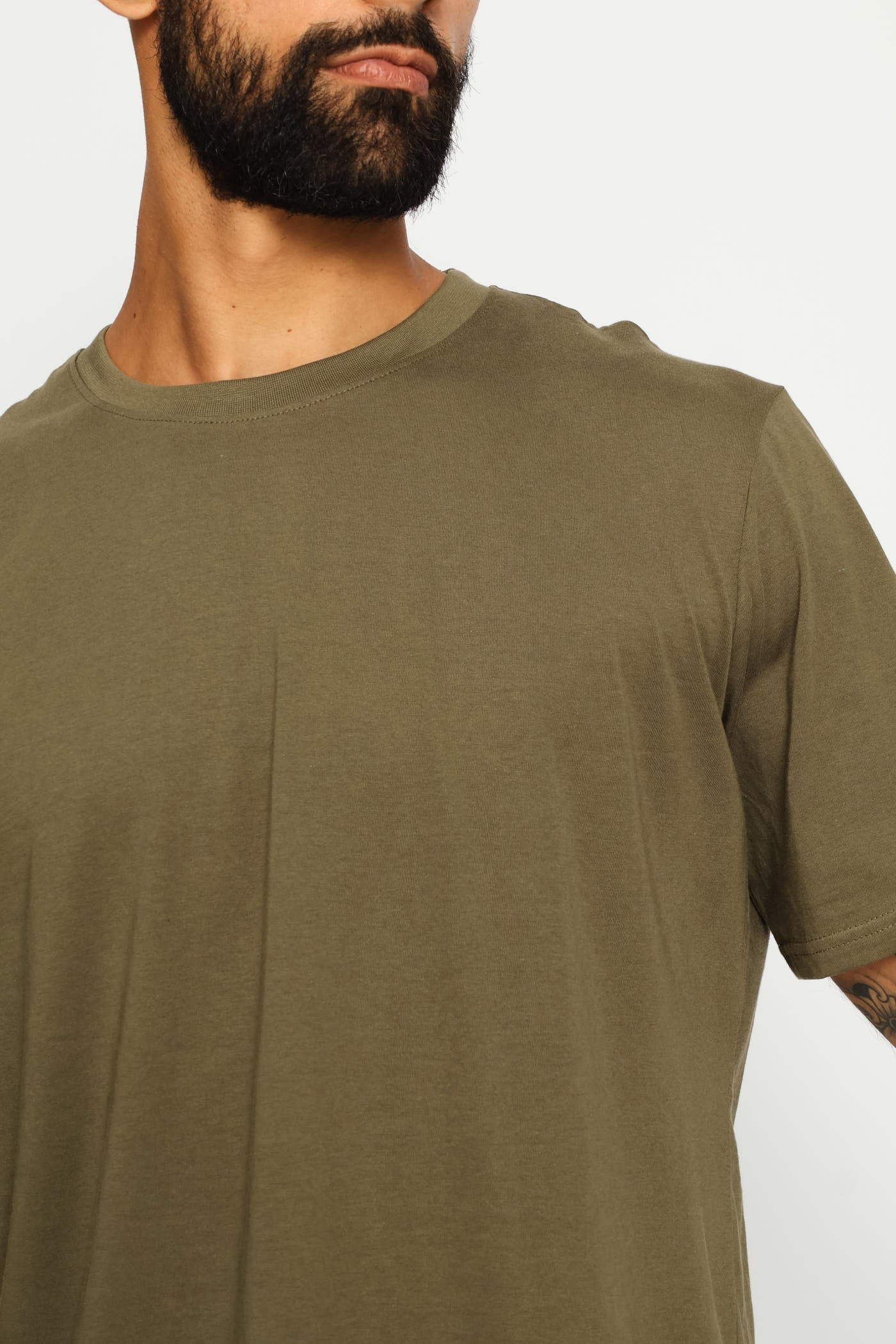 Plain Crew Tee - Light Fatigue - Image 4