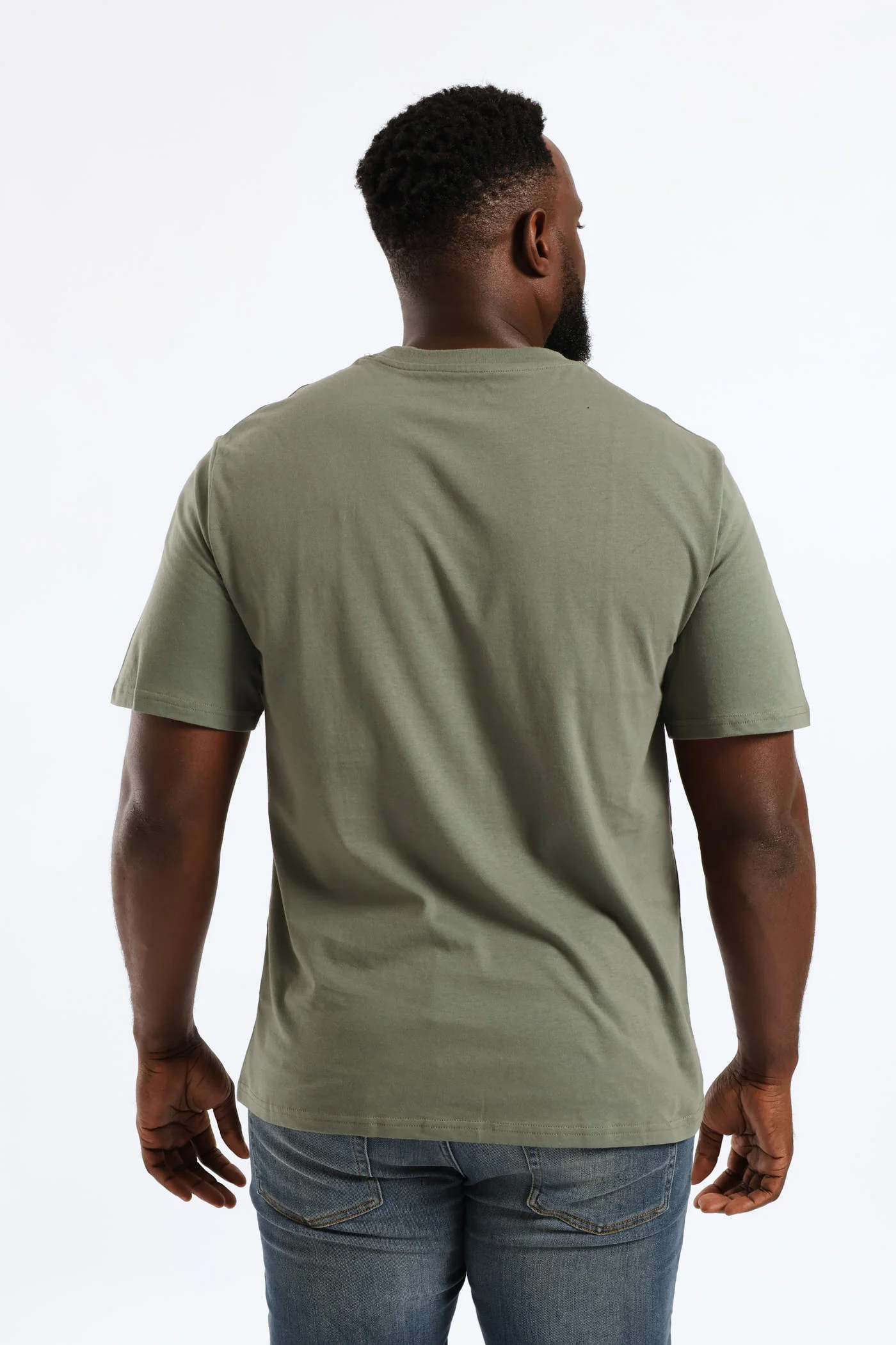 Plain Crew Tee - Moss Green - Image 4