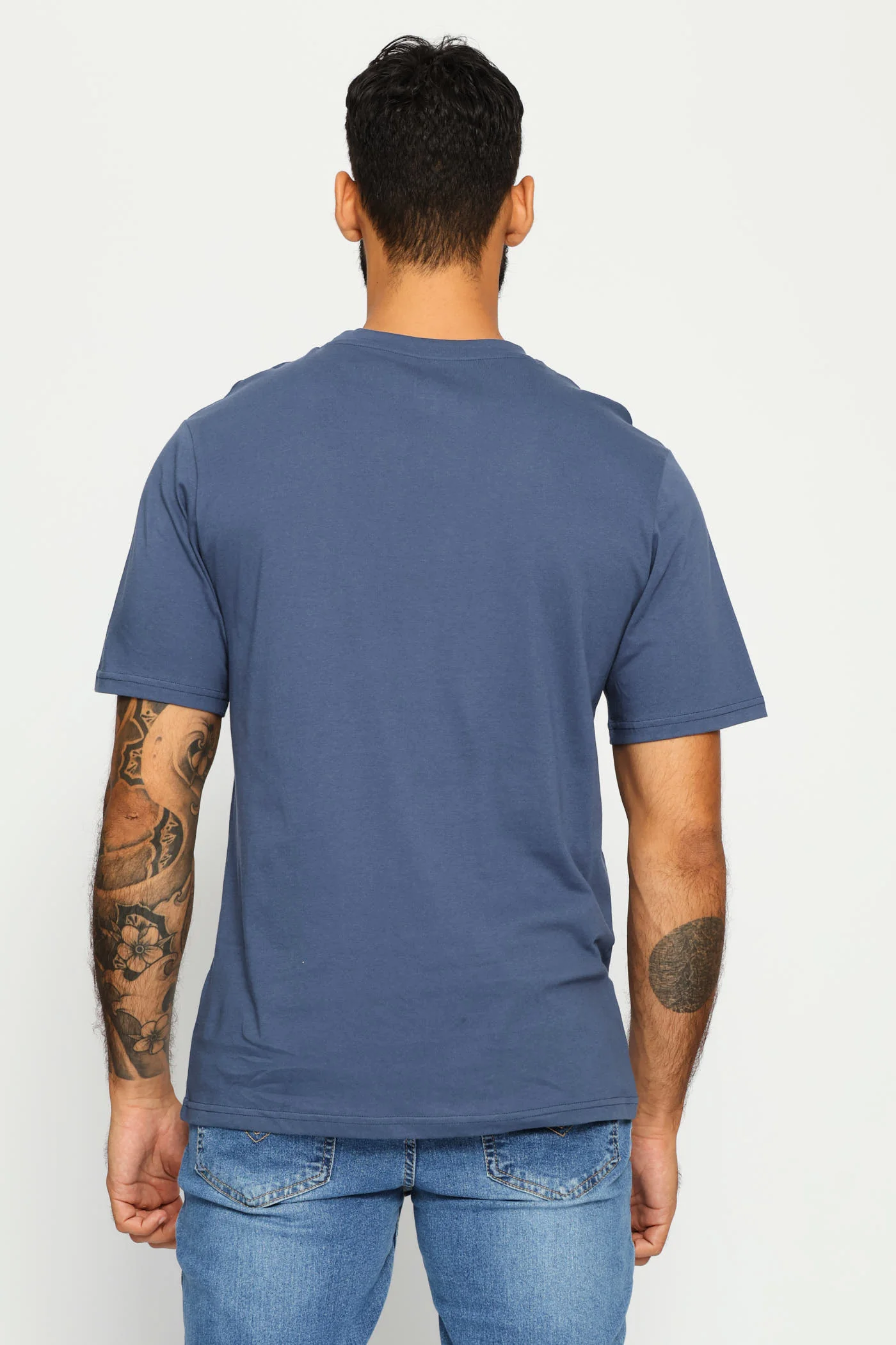 Plain Crew Tee - Steel Blue - Image 5