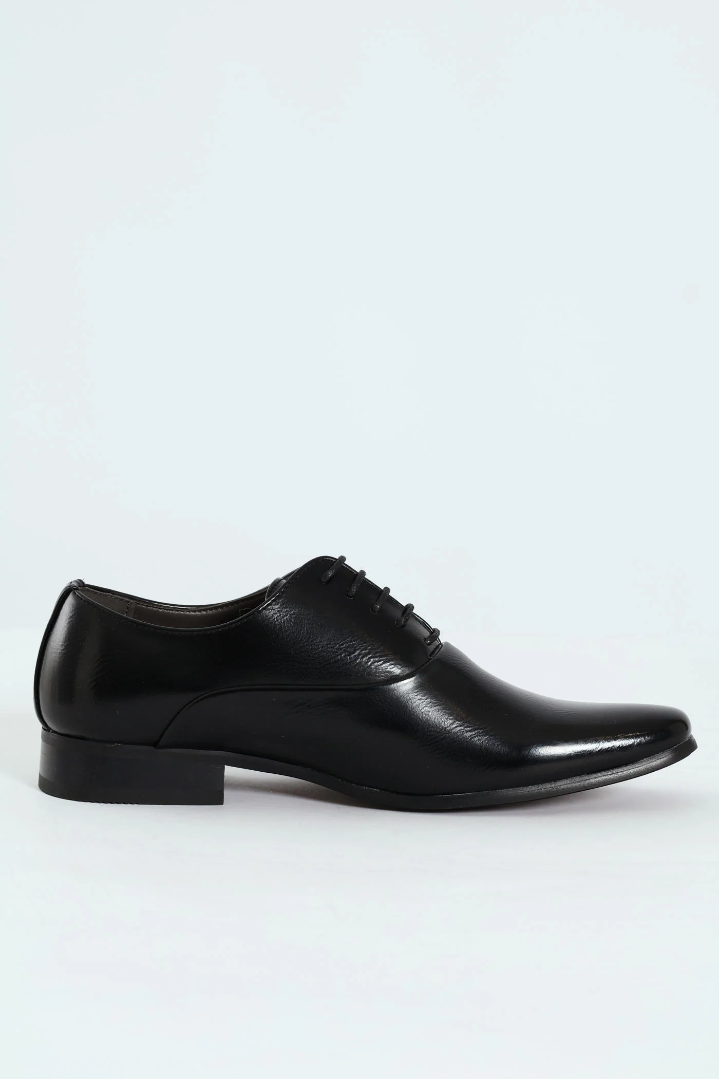 Plain Finish Oxford Shoe - Black - Image 5