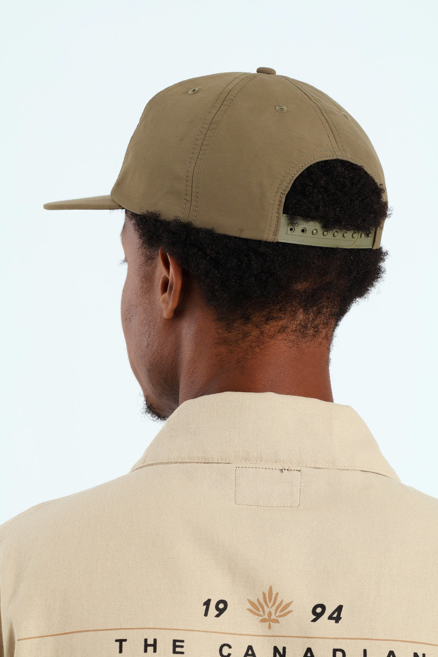 Plain Nylon Cap - Military Green - Image 3