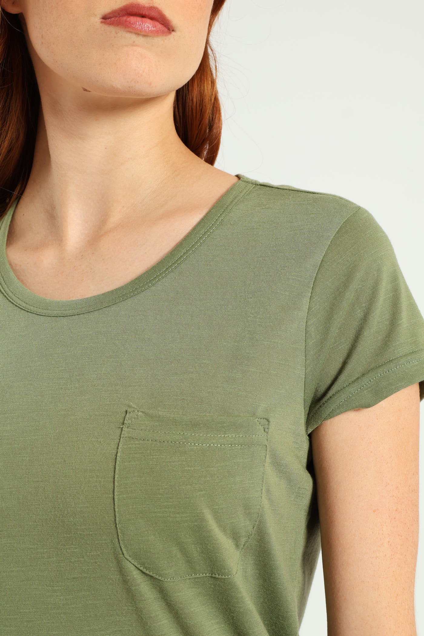 Plain Pocket Tee - Aqua Mist Green - Image 4