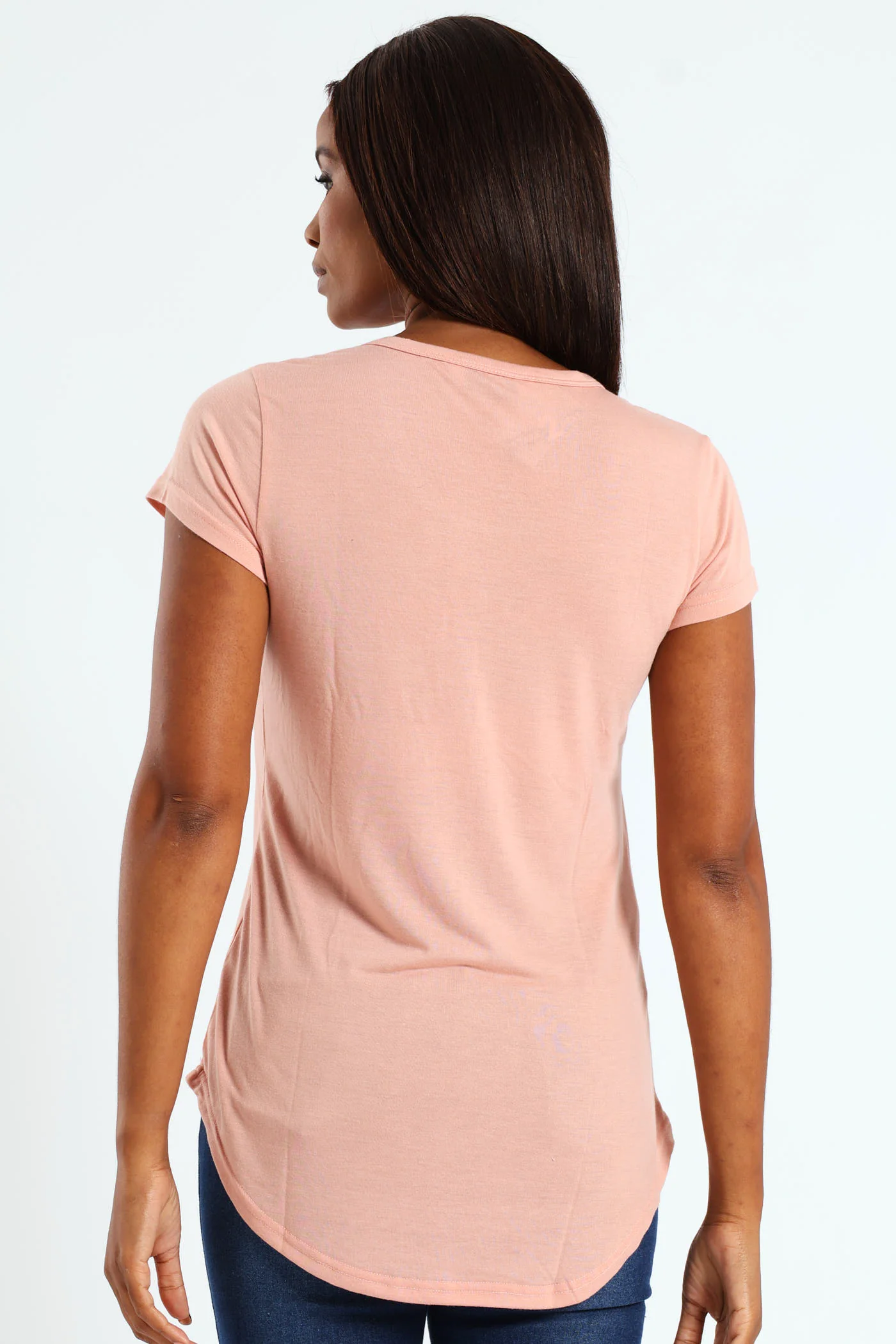 Plain Pocket Tee - Blush - Image 3