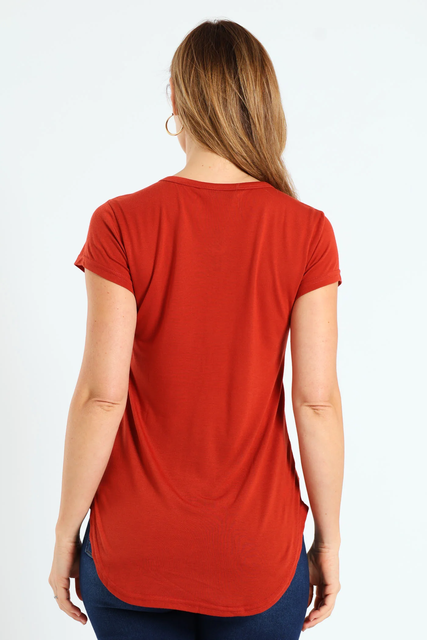 Plain Pocket Tee - Brick - Image 3