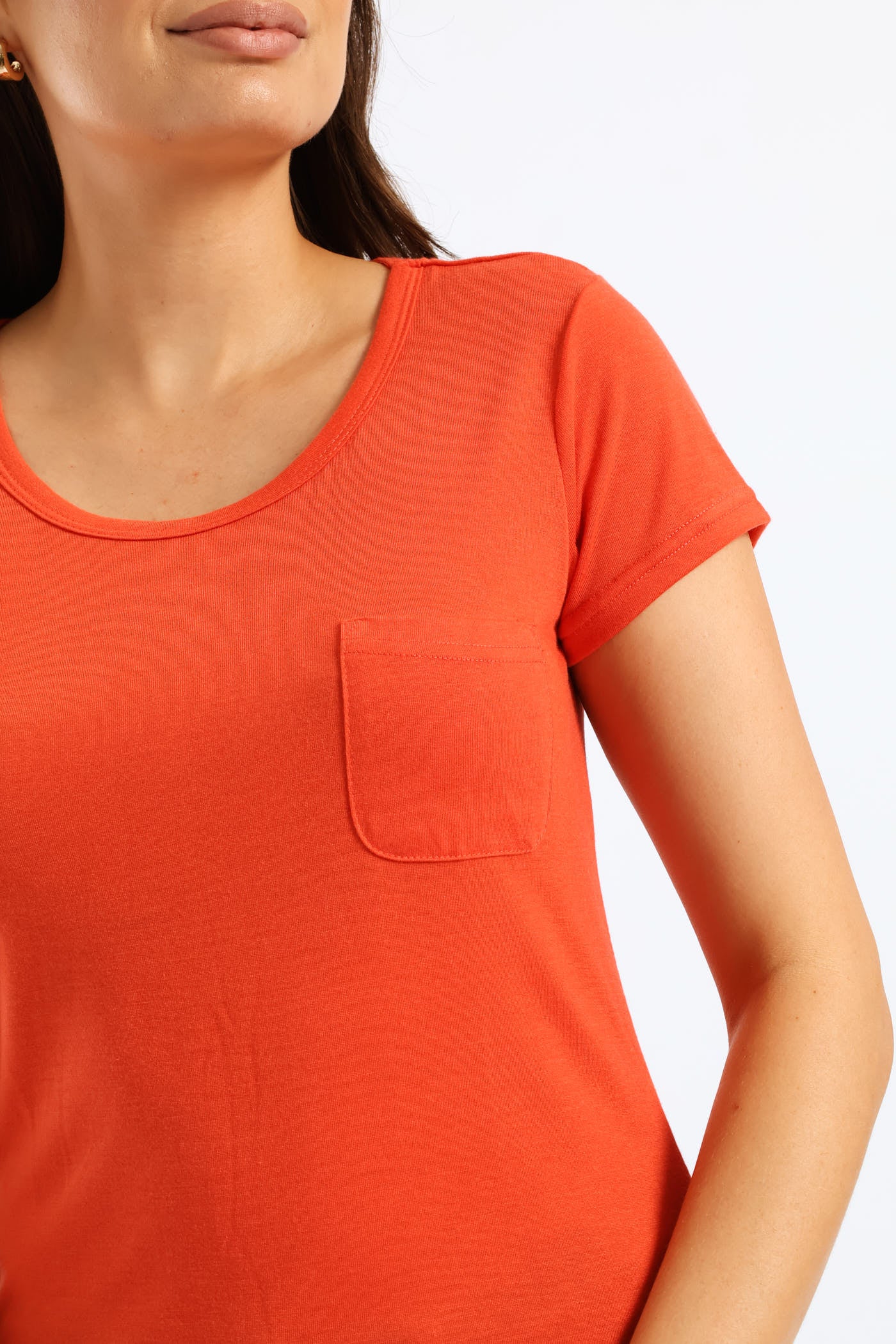 Plain Pocket Tee - Paprika - Image 2