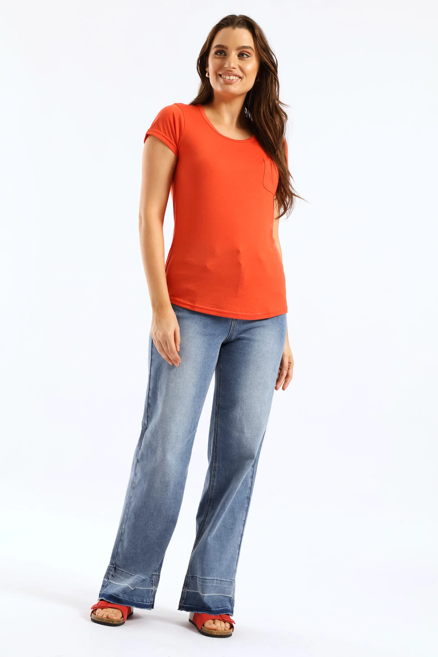 Plain Pocket Tee - Paprika - Image 5