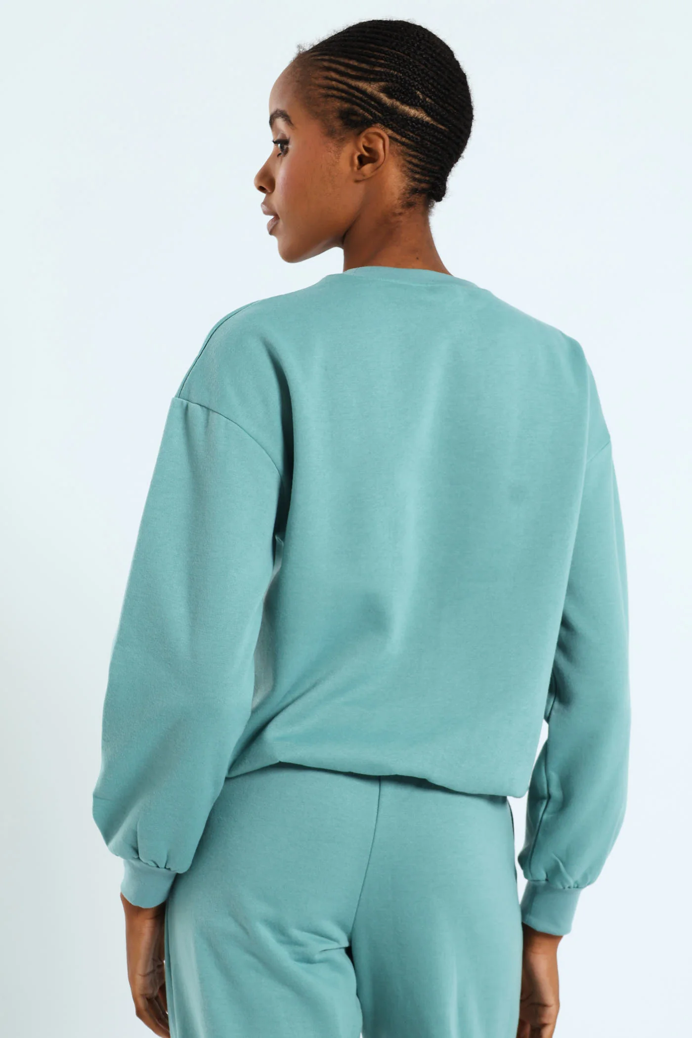 Plain Pullover - Dusty Blue - Image 2