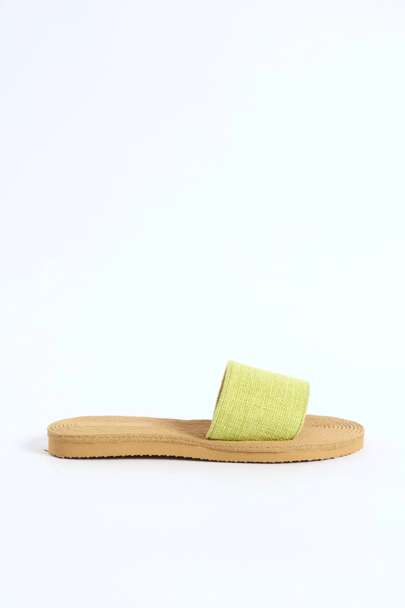 Plain Single Band Mule Sandal - Green - Image 3