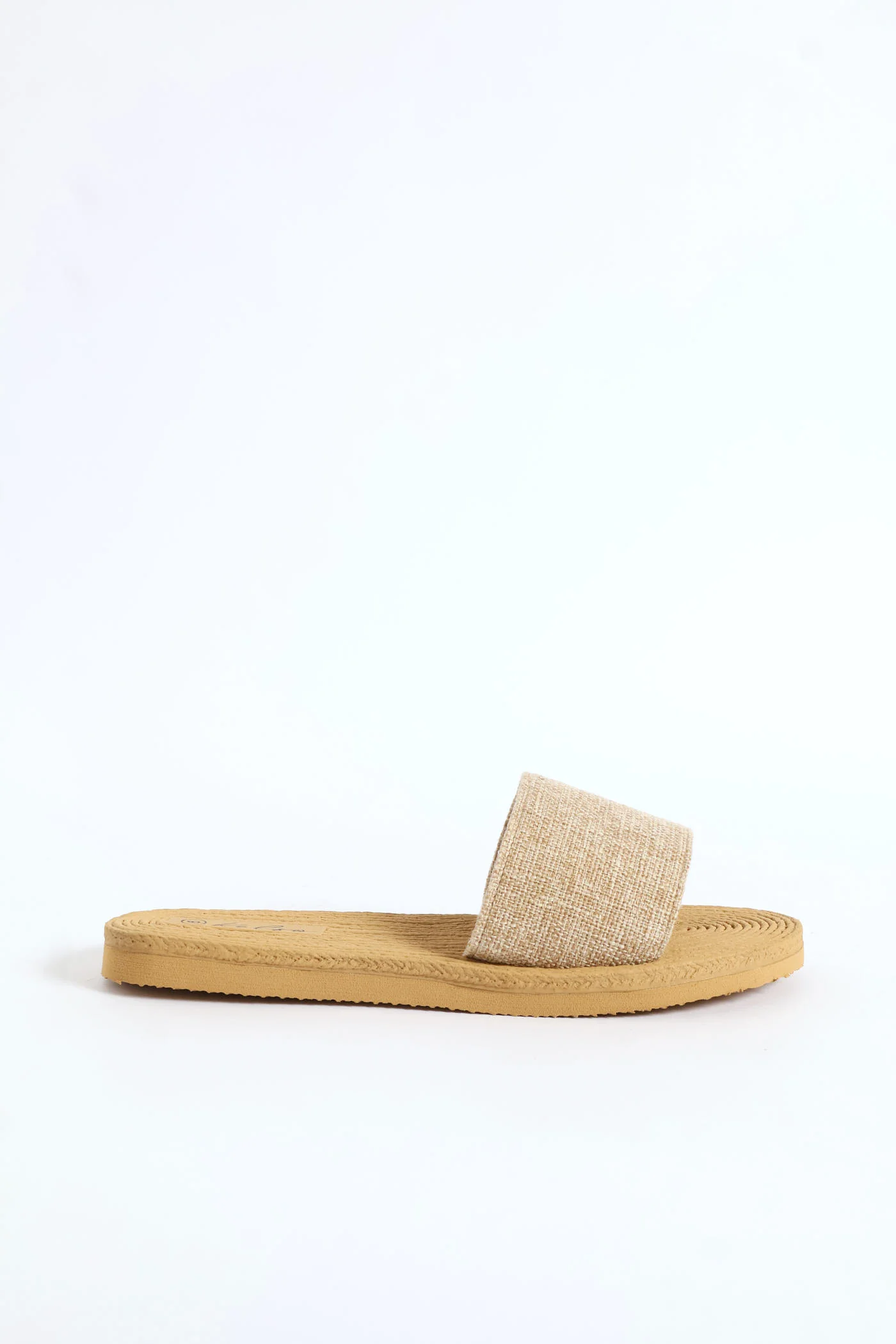Plain Single Band Mule Sandal - Taupe - Image 3