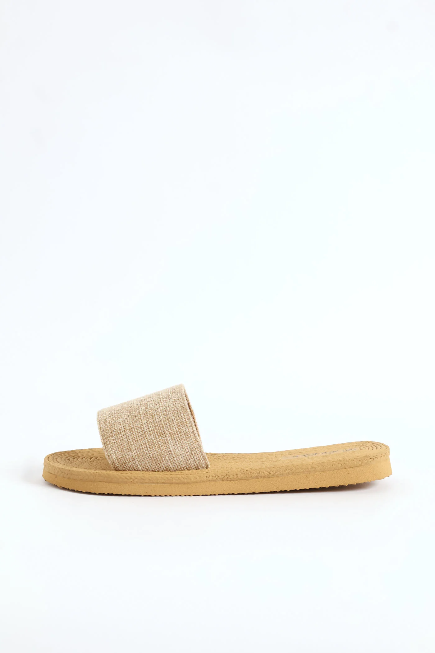 Plain Single Band Mule Sandal - Taupe - Image 4