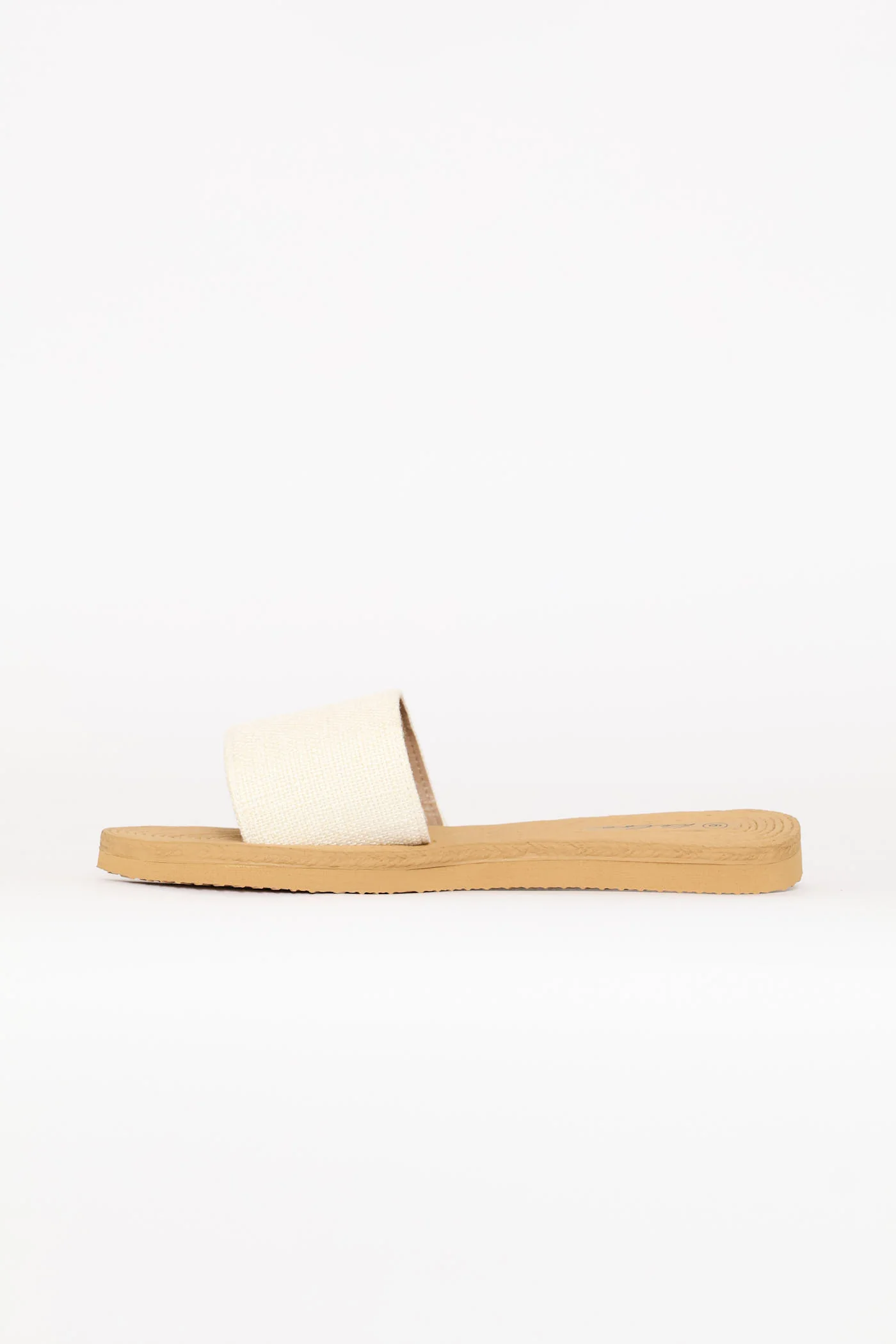 Plain Single Band Mule Sandal - White - Image 3