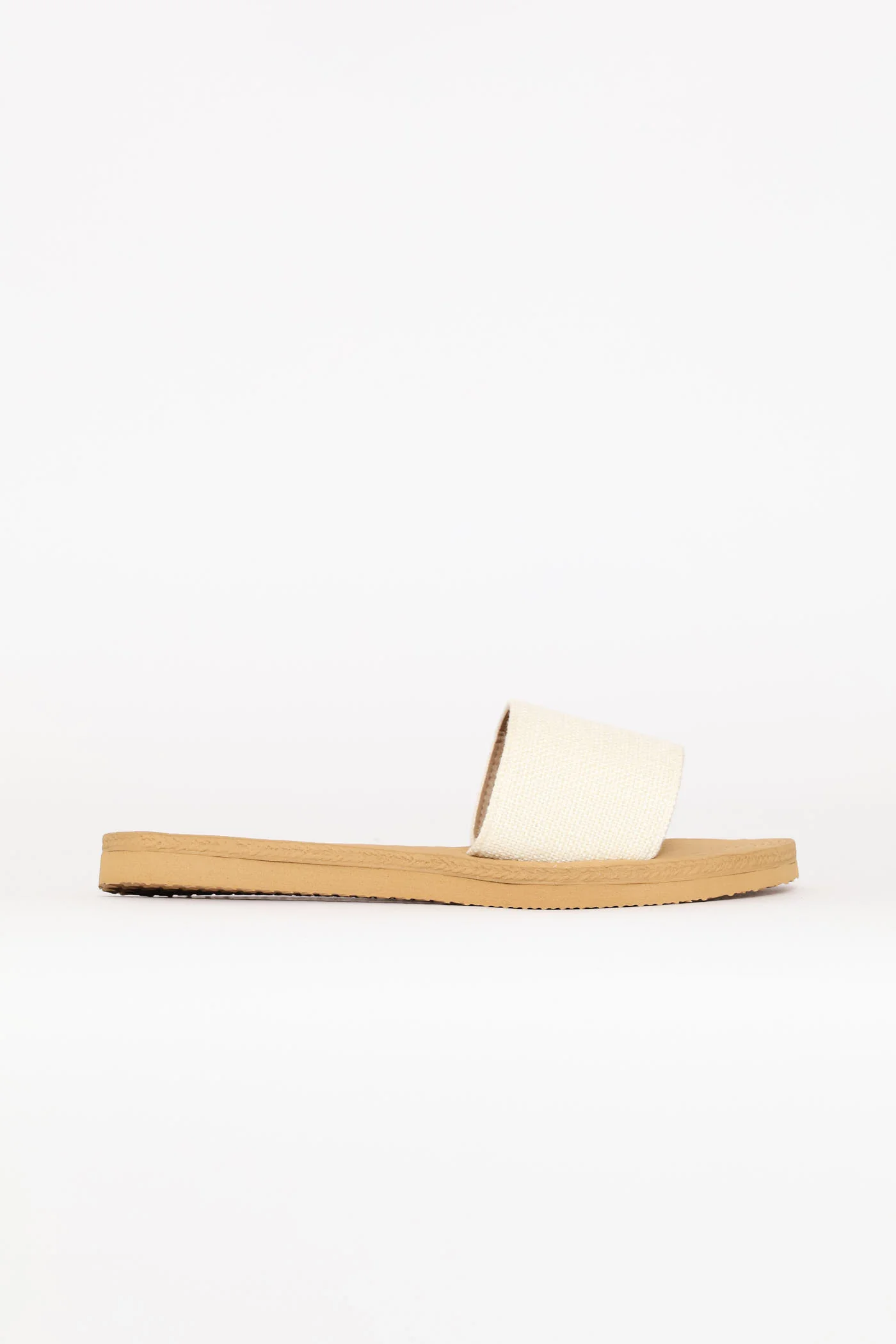 Plain Single Band Mule Sandal - White - Image 4
