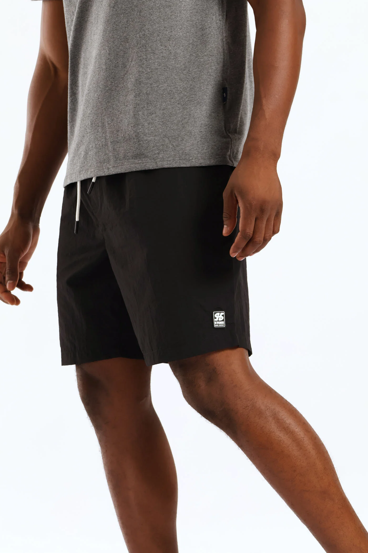 Plain Swim Short - Black - Image 3