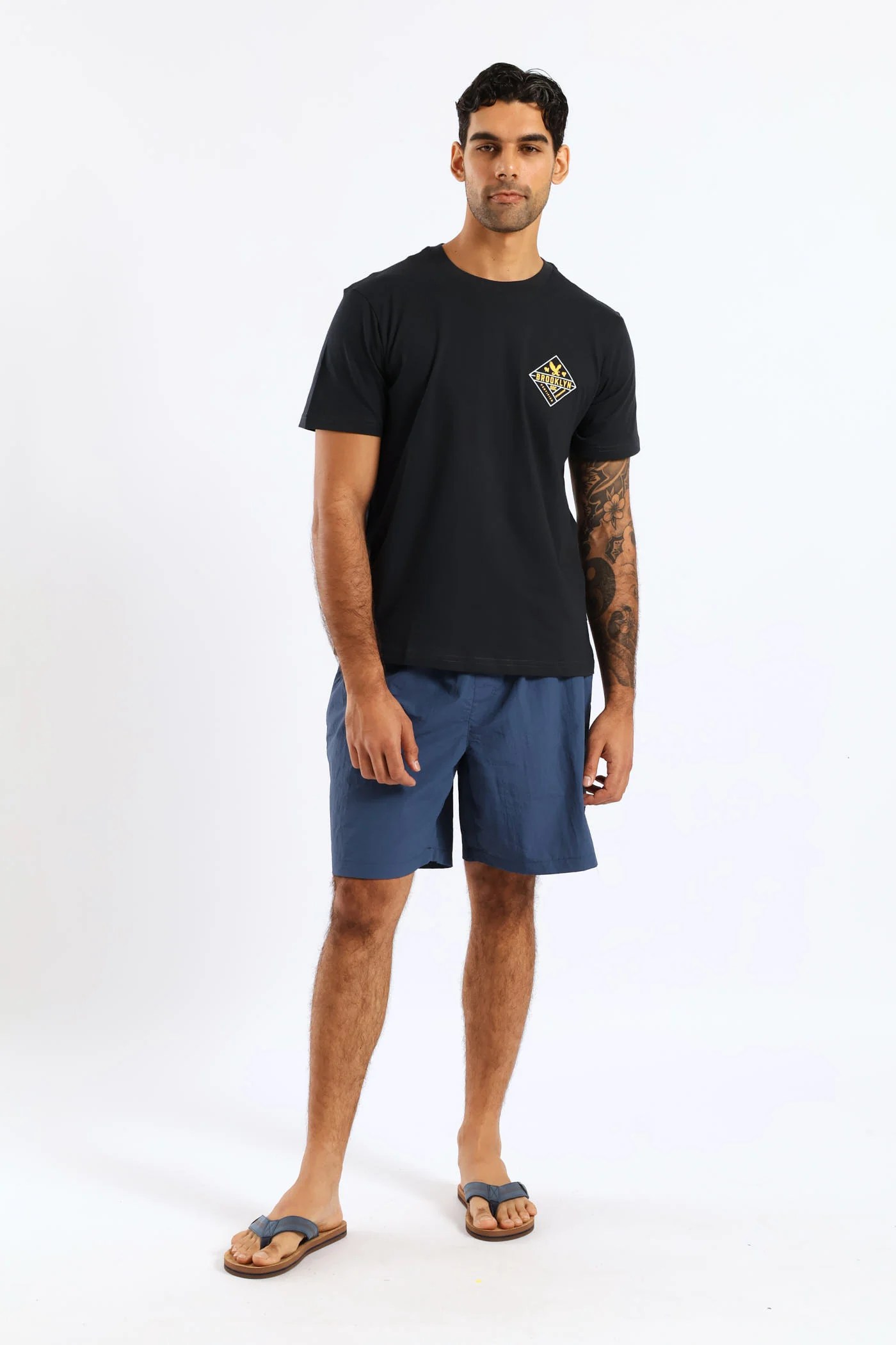 Plain Swim Short - Steel Blue - Image 5