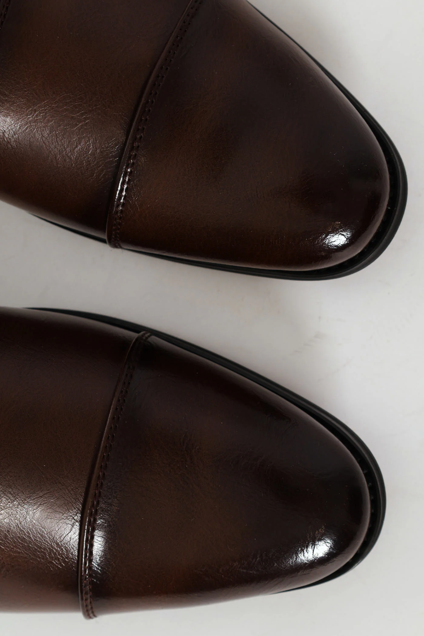 Plain Toe Cap Oxford Shoe - Brown - Image 7