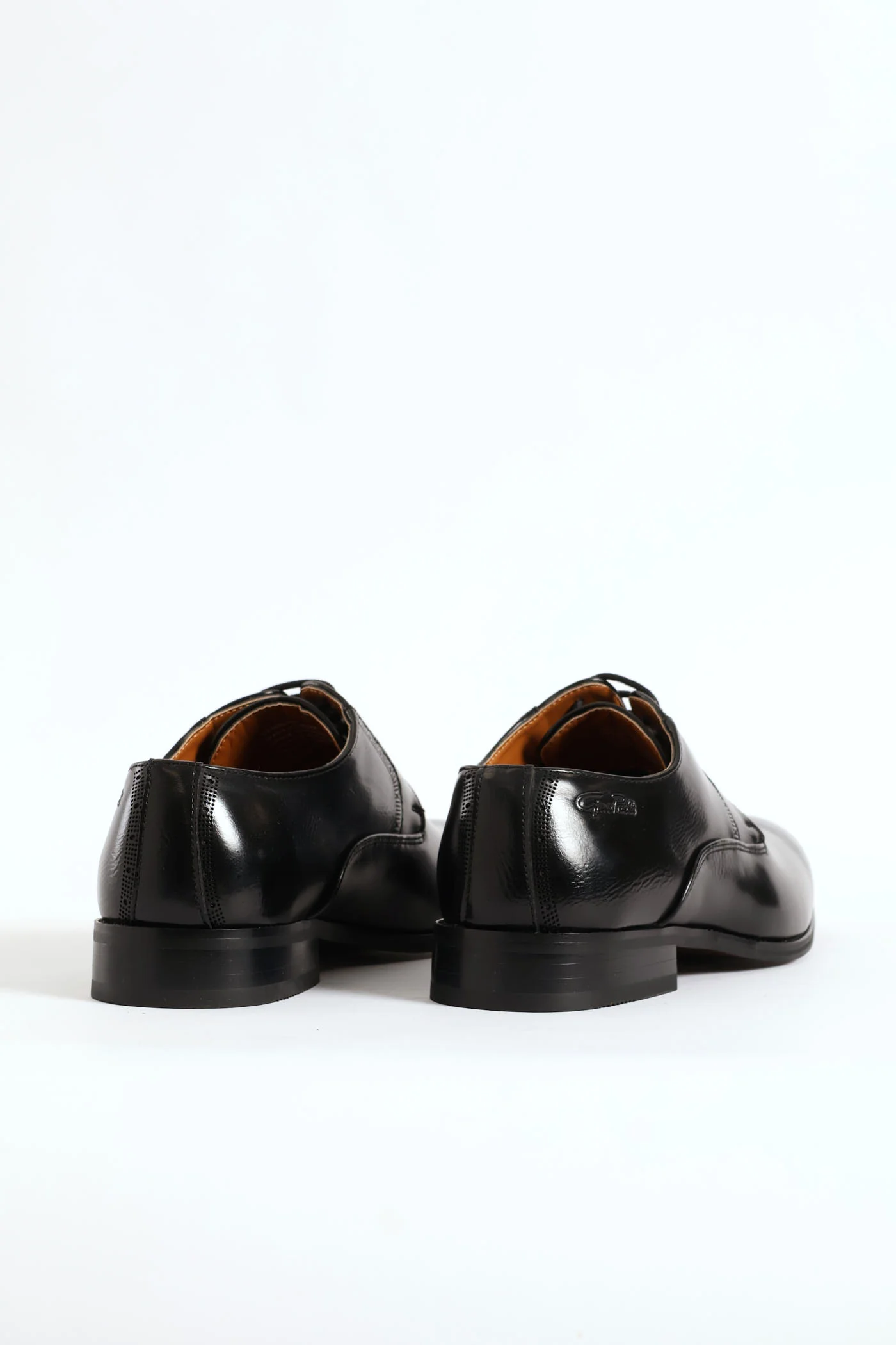 Plain Toe Smart Derby Shoe - Black - Image 3