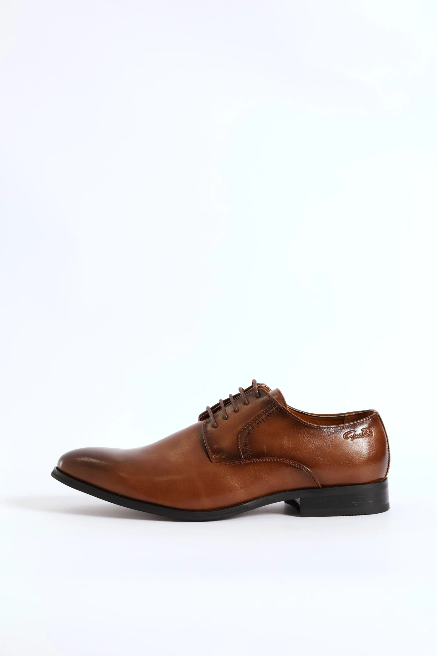 Plain Toe Smart Derby Shoe - Tan - Image 8