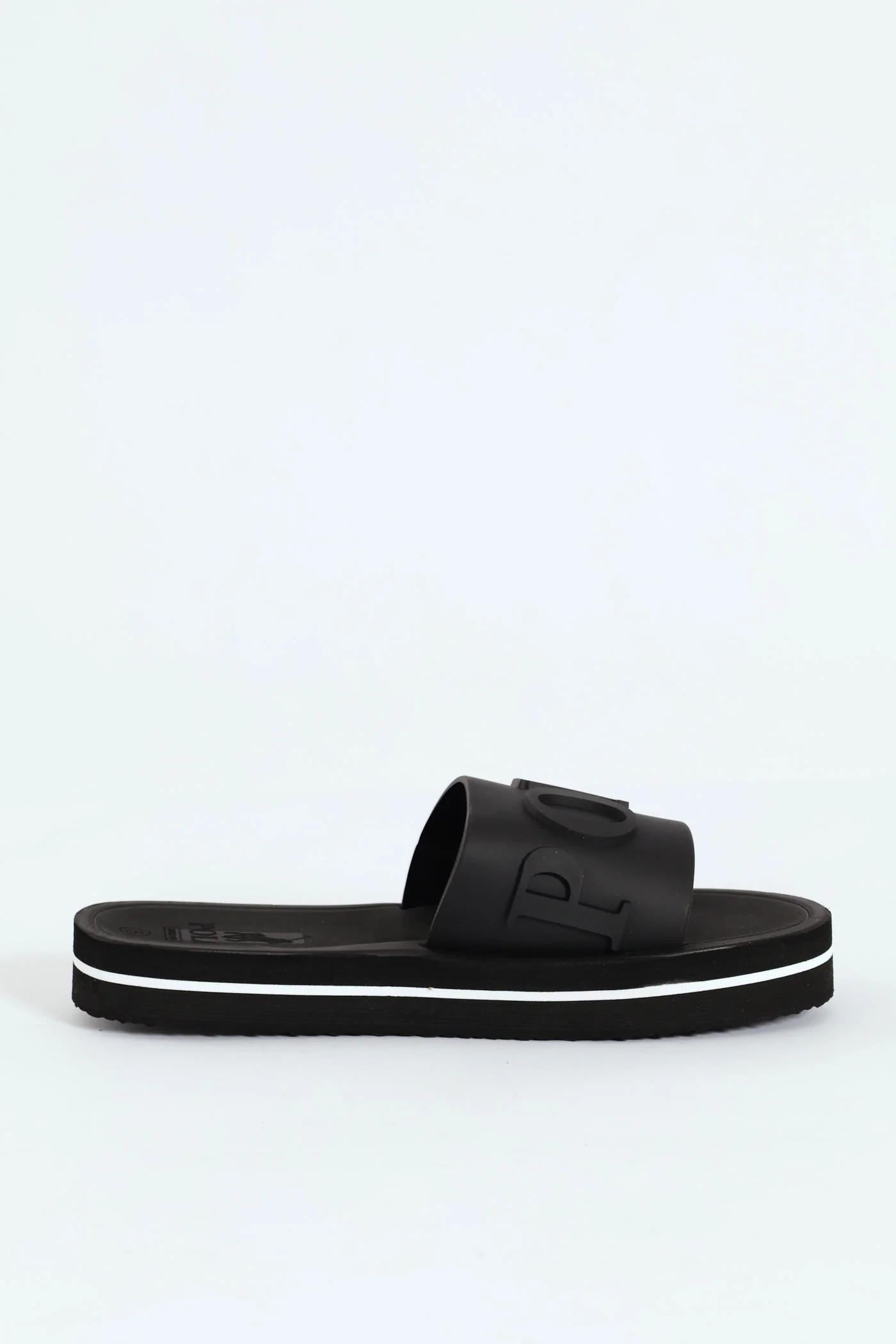 Platform Convexed Pool Sandal - Black - Image 3