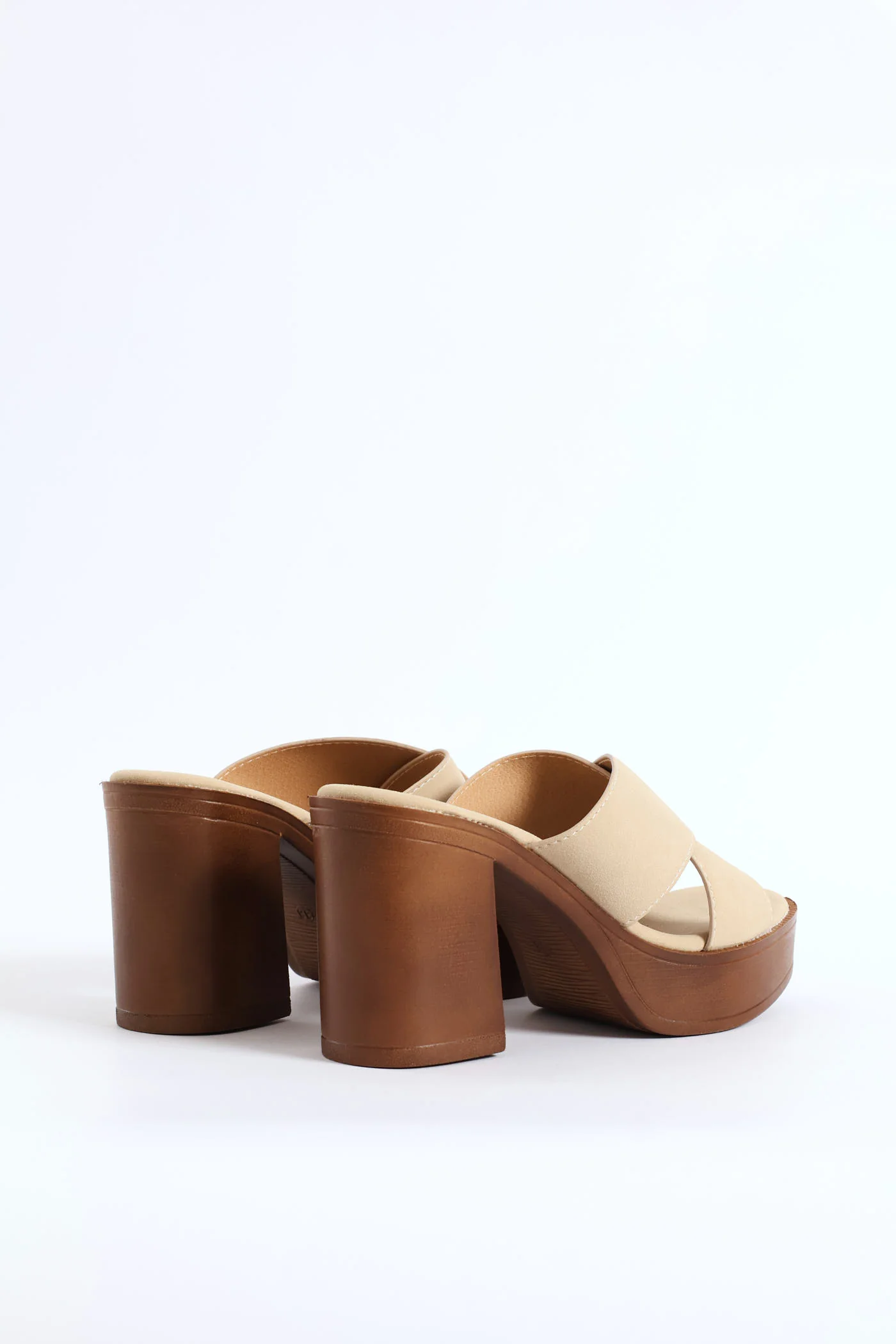 Platform Crosstrap Sandal - Stone - Image 4