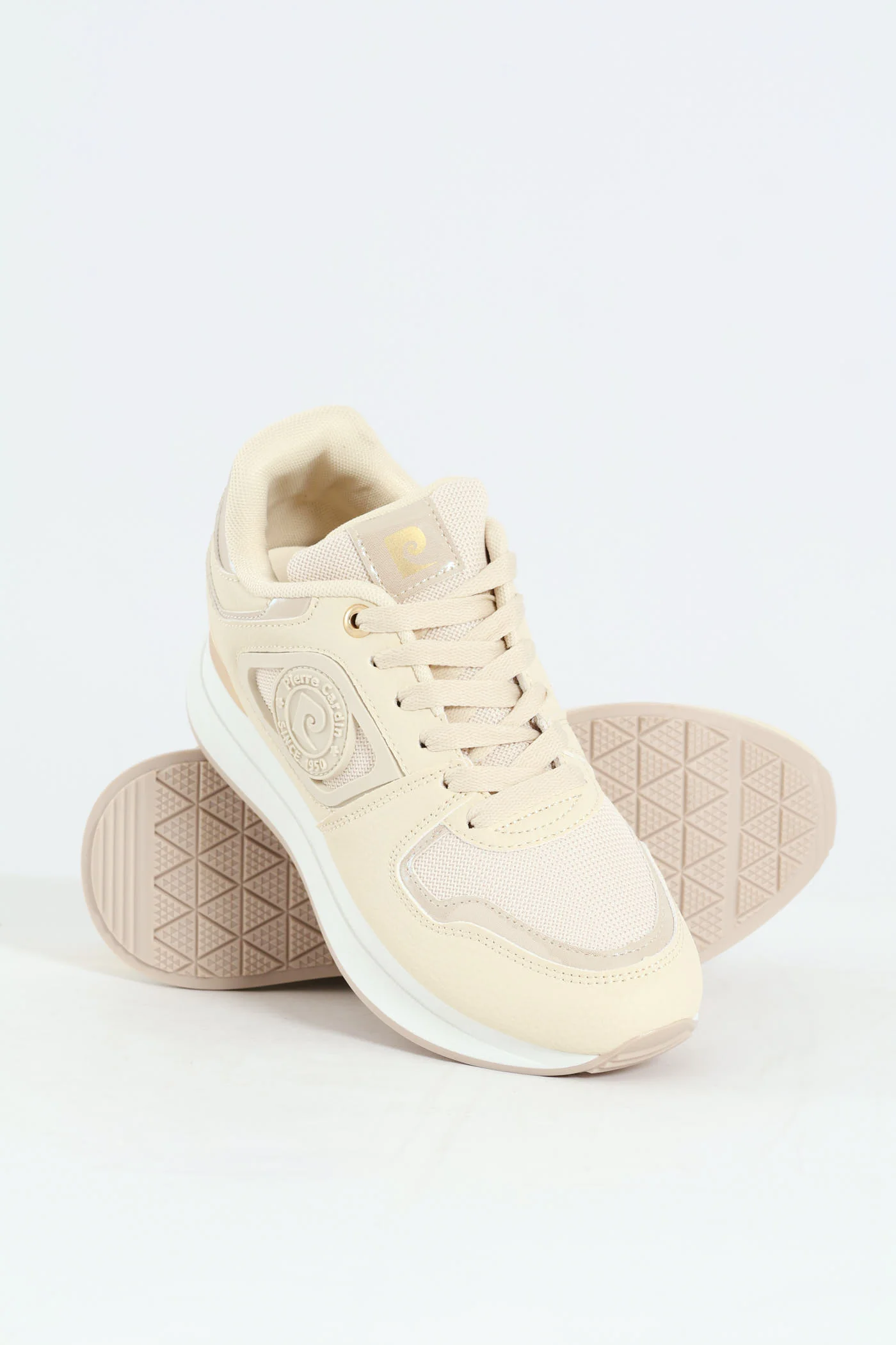 Platform Logo Sneaker - Beige - Image 7
