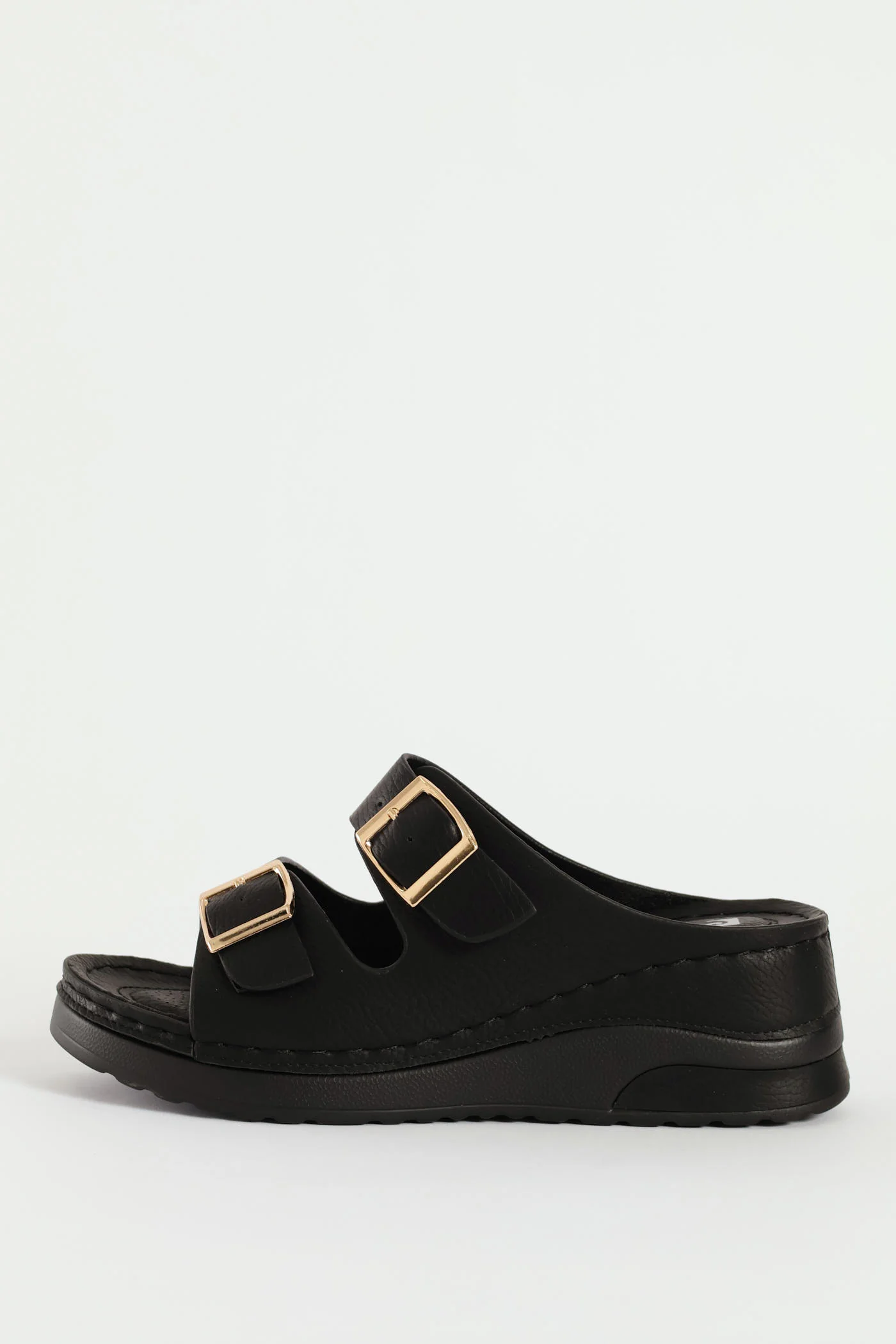 Platform Open Toe Sandal - Black - Image 3