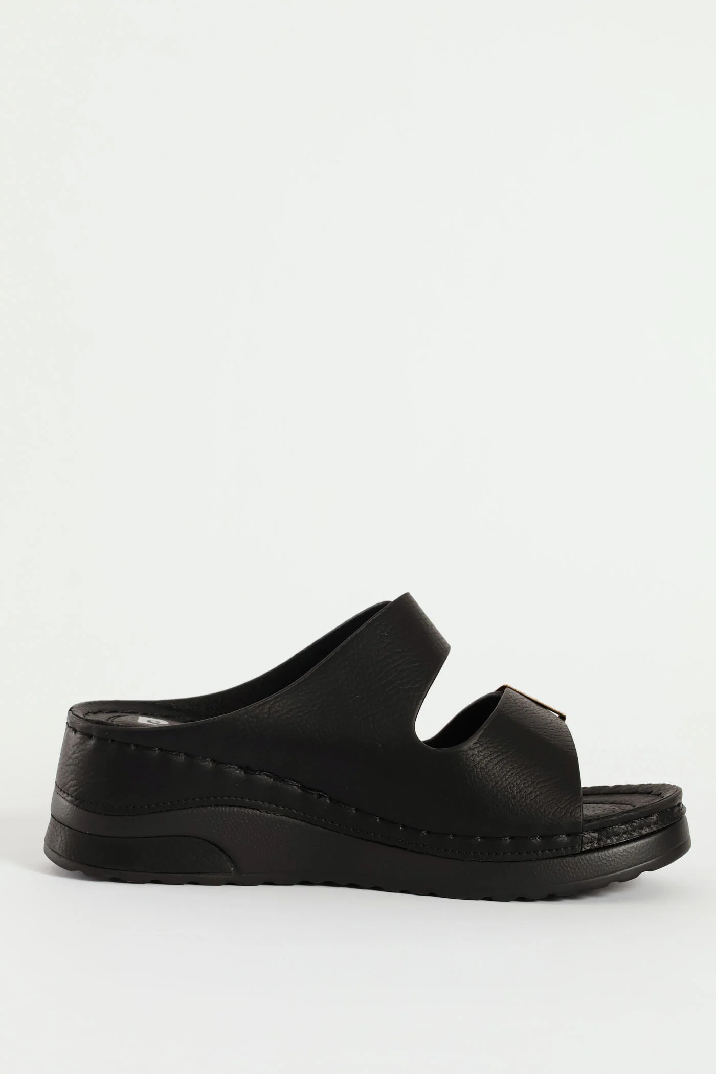 Platform Open Toe Sandal - Black - Image 4