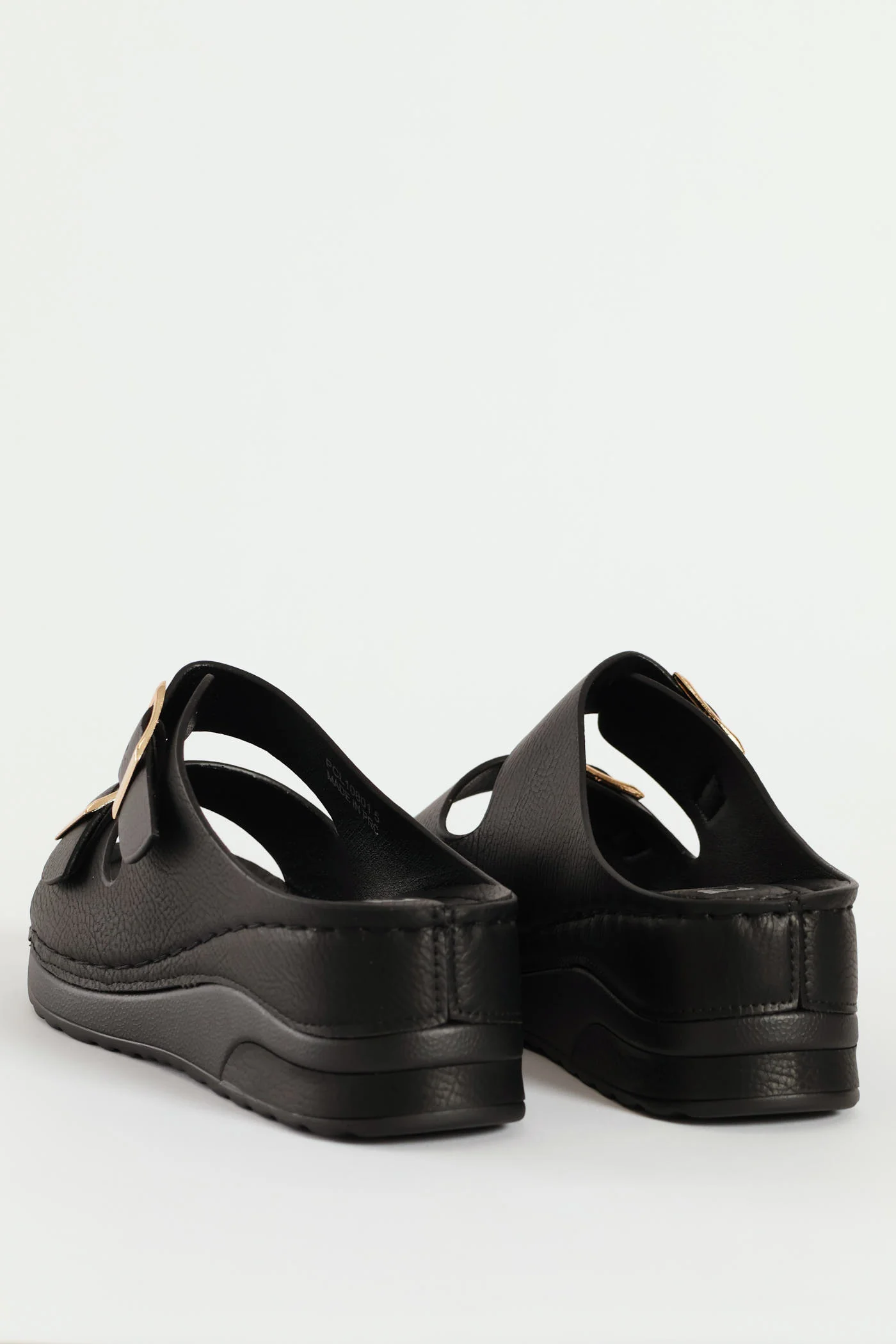 Platform Open Toe Sandal - Black - Image 5