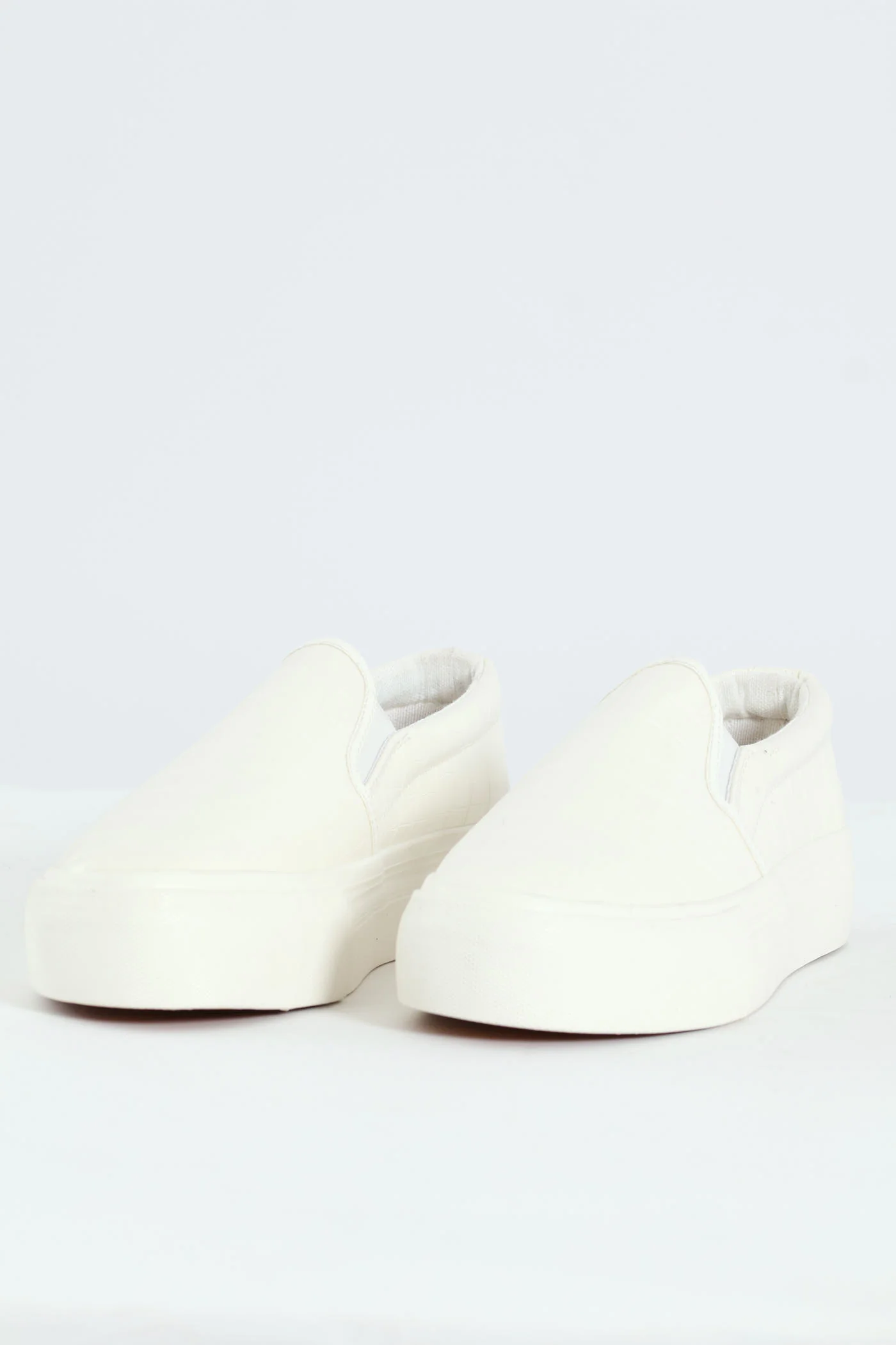 Platform Slip On Street Sneaker - White - Image 3