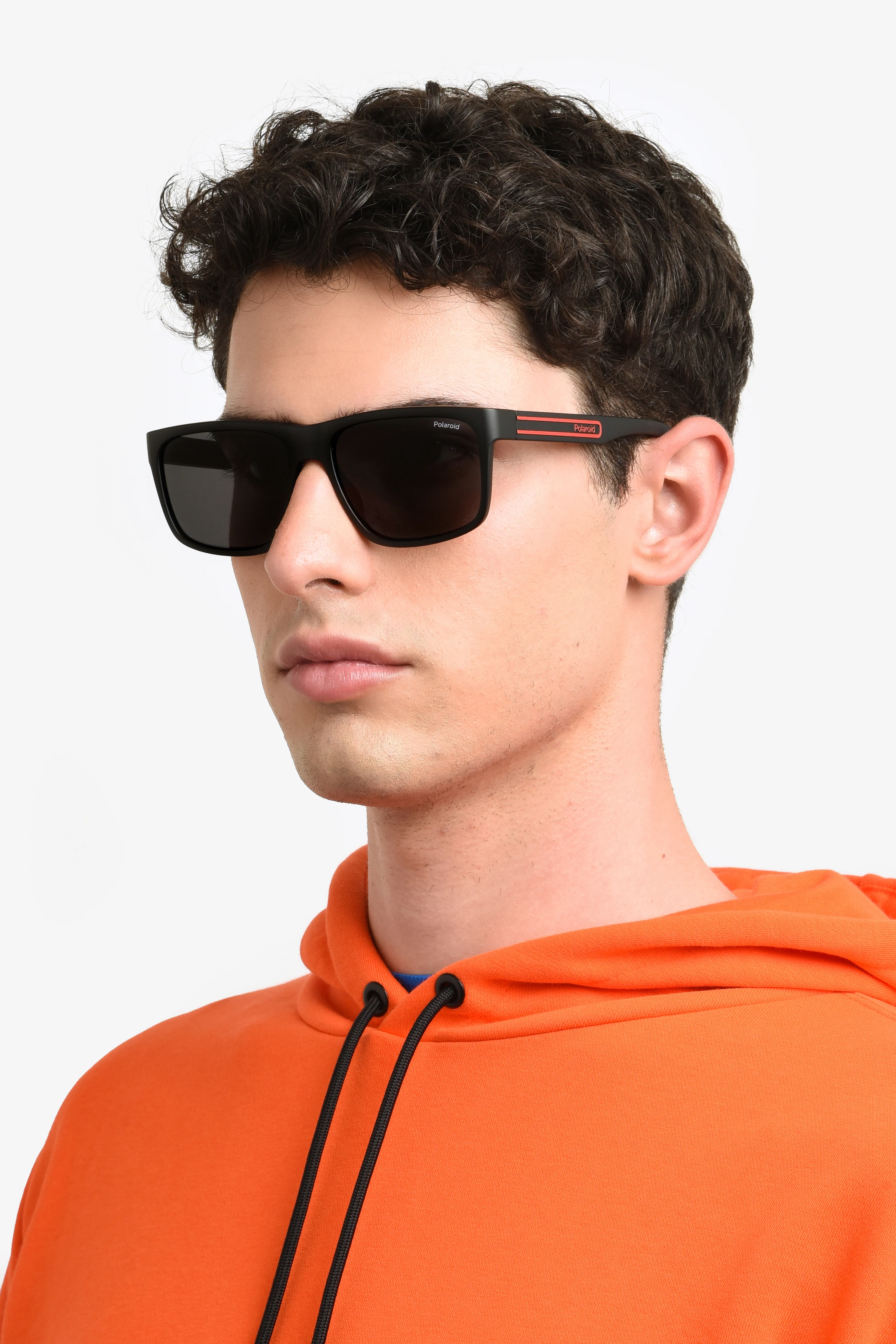 PLD 2149/S Rectangular Sunglasses - Black/Orange - Image 2