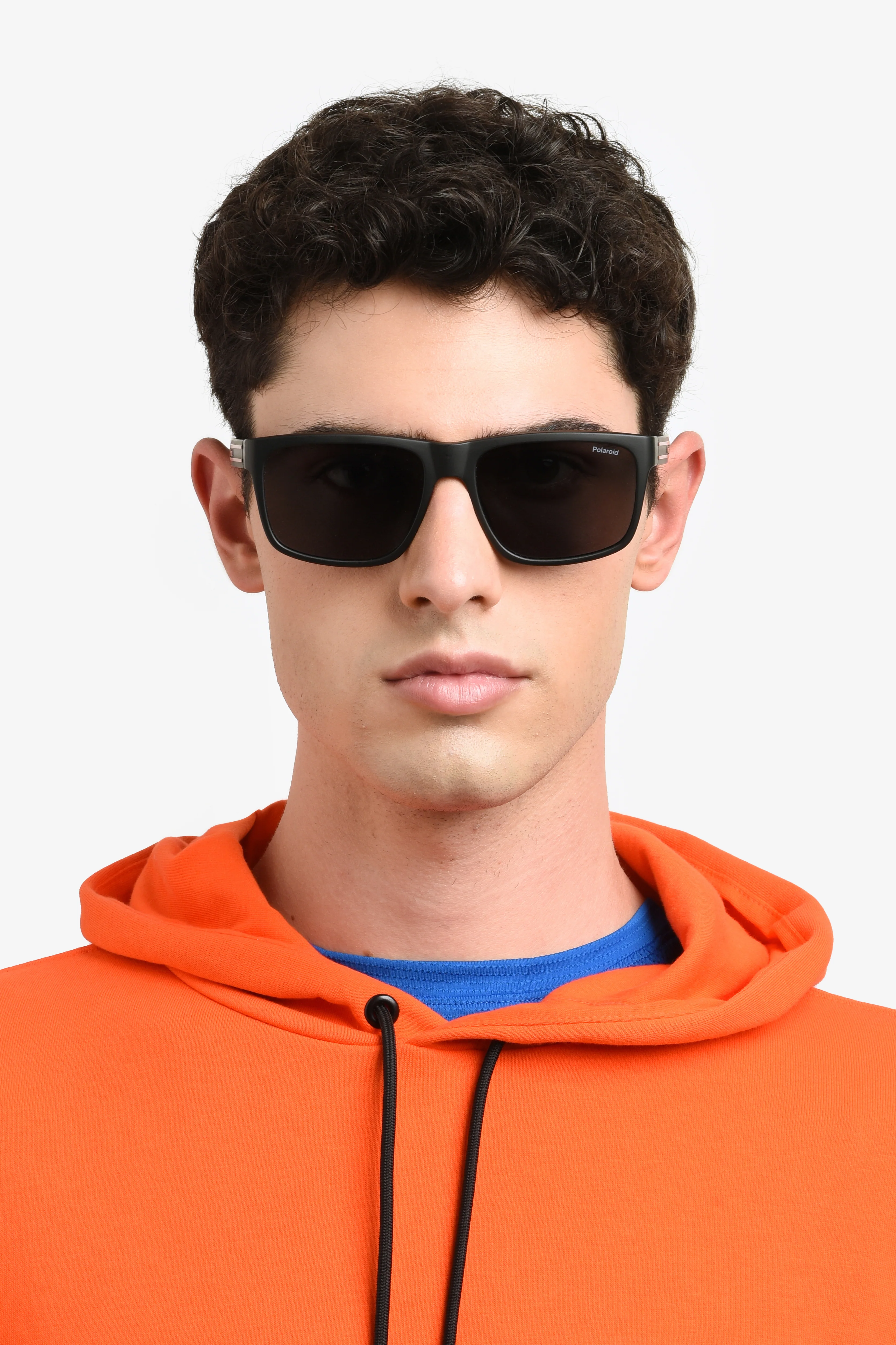 PLD 2149/S Rectangular Sunglasses - Black/Orange - Image 7