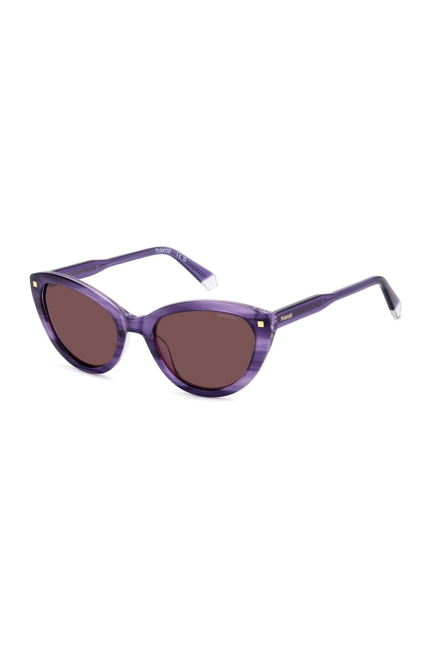 Violet Havana Acetate Sunglasses - Purple - Image 3