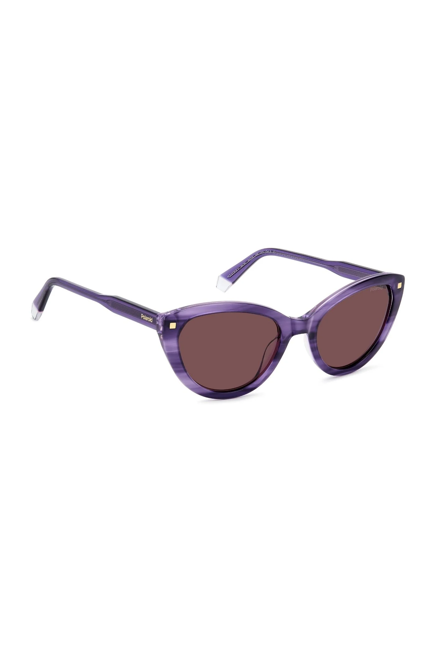 Violet Havana Acetate Sunglasses - Purple - Image 4