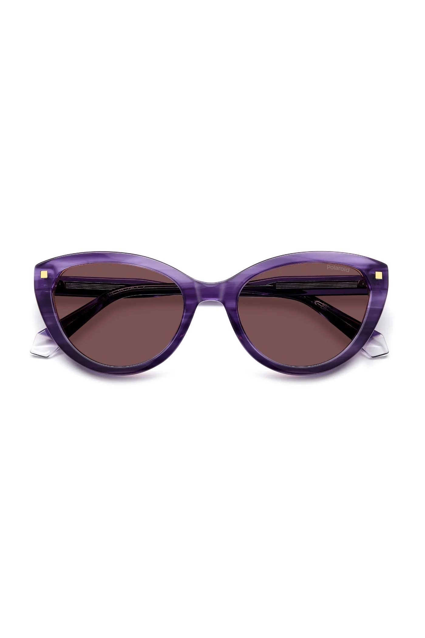 Violet Havana Acetate Sunglasses - Purple - Image 5