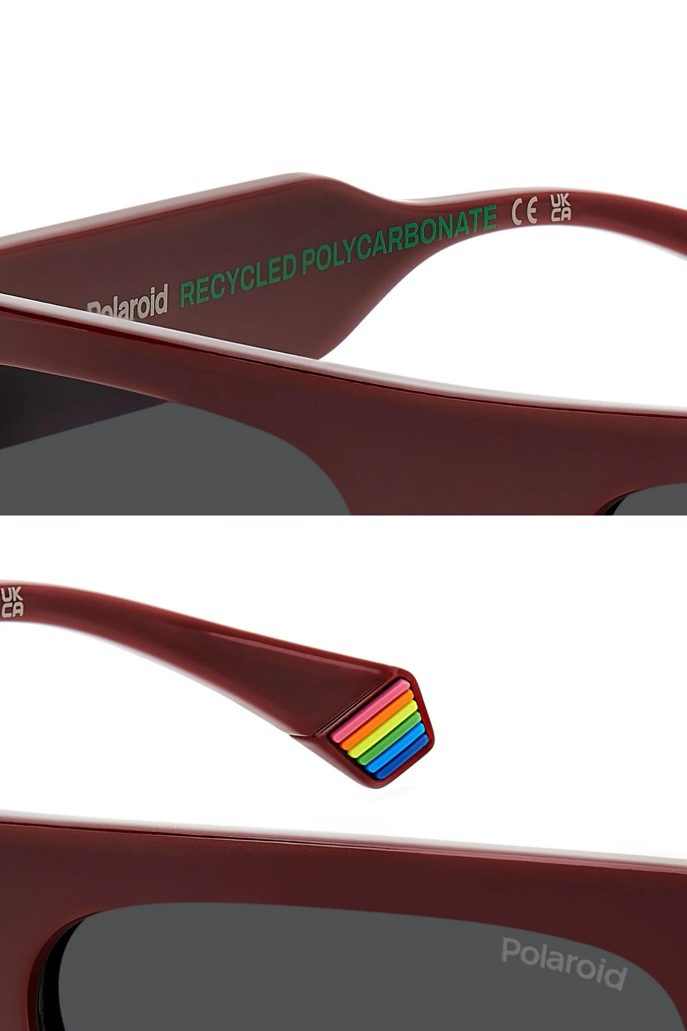 Policarbonato Sunglasses - Burgundy - Image 6