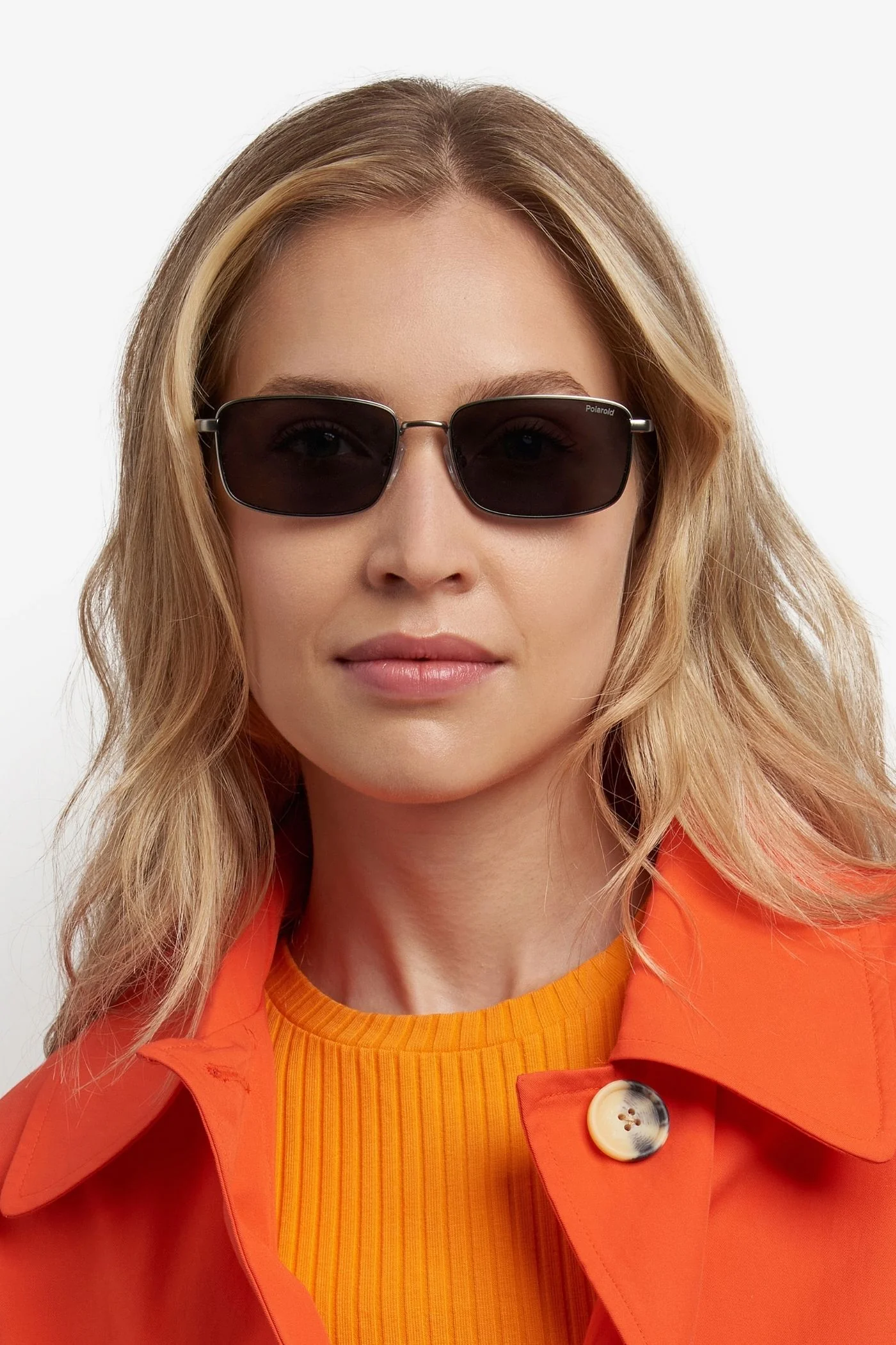 Matte Ruthenium Metal Sunglasses - Black - Image 6