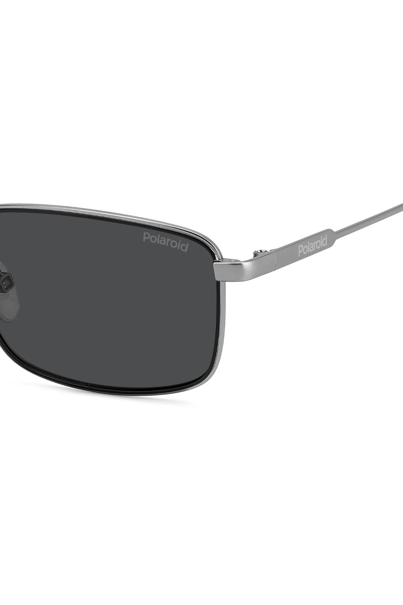 Matte Ruthenium Metal Sunglasses - Black - Image 7