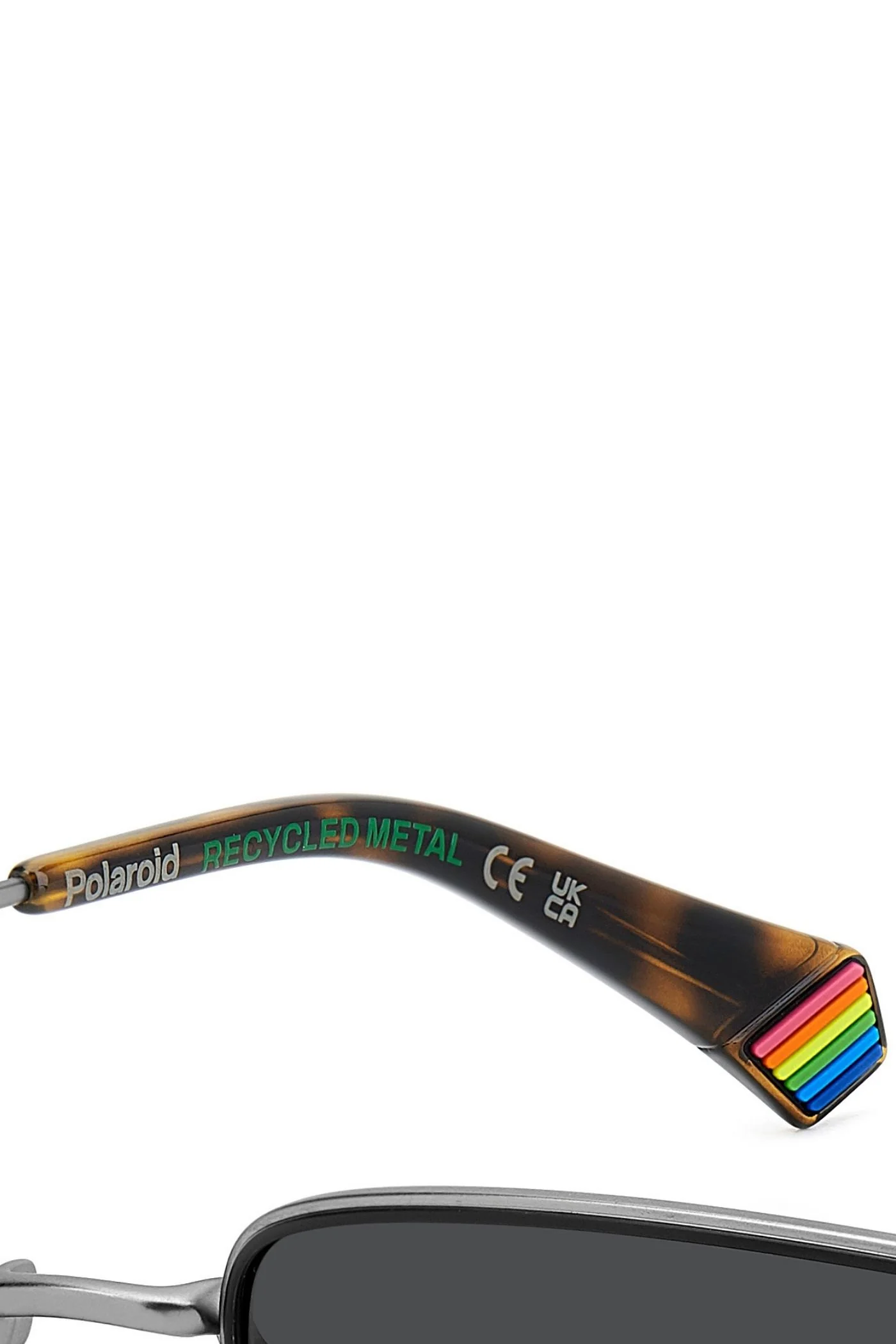 Matte Ruthenium Metal Sunglasses - Black - Image 8