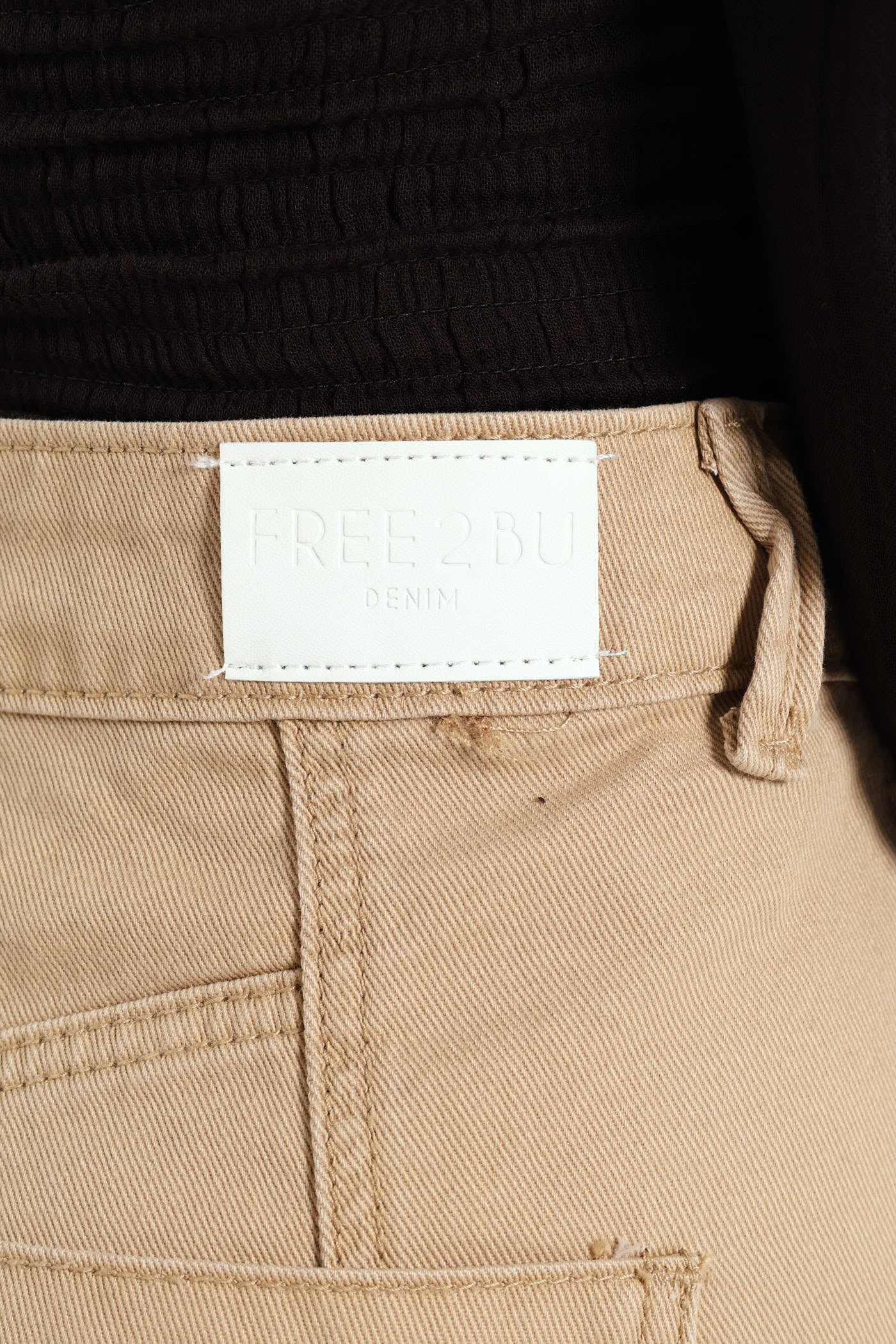Pleated Barrel Cargo Pants - Stone - Image 6