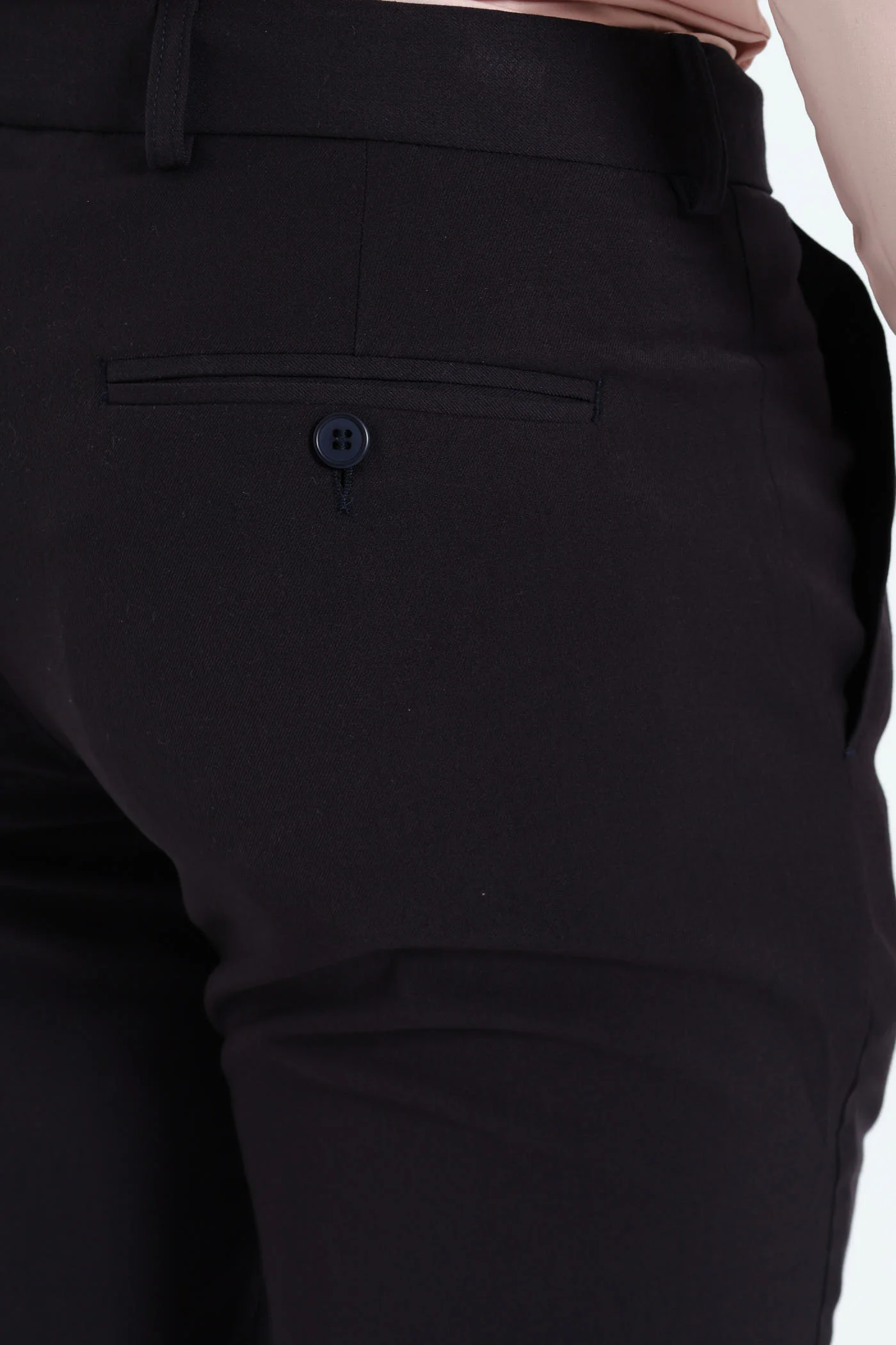 Pleated Trouser - Navy - Image 4