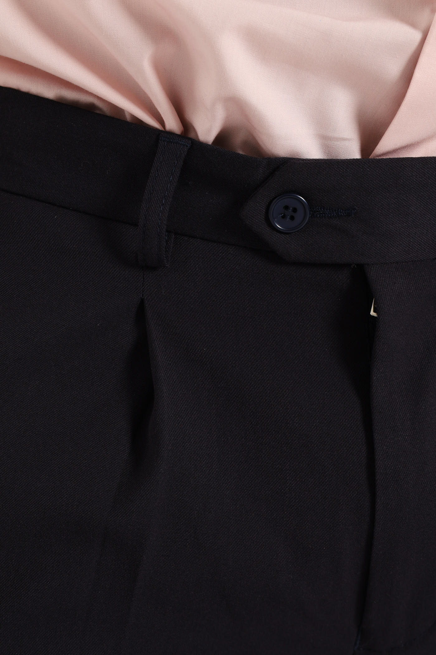 Pleated Trouser - Navy - Image 5