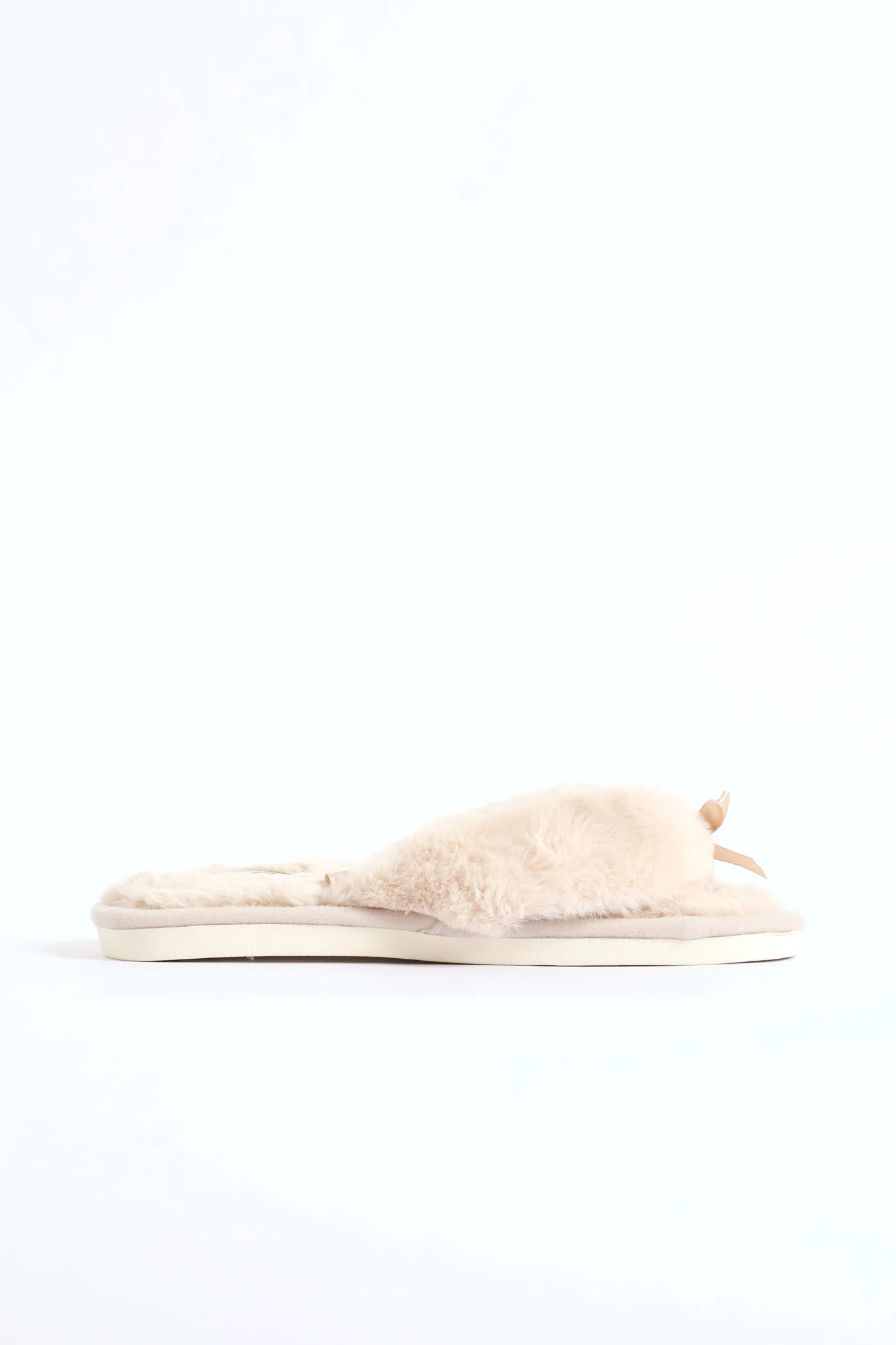 Plush Thong Slipper - Stone - Image 3