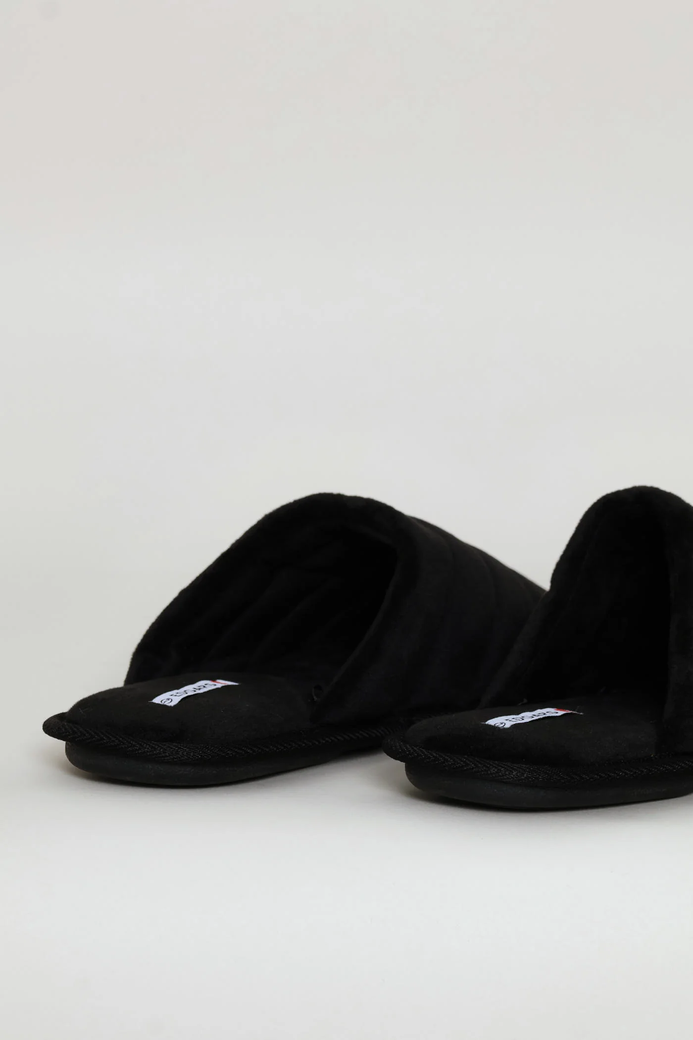 Plush Upper Comfort Slipper - Black - Image 2